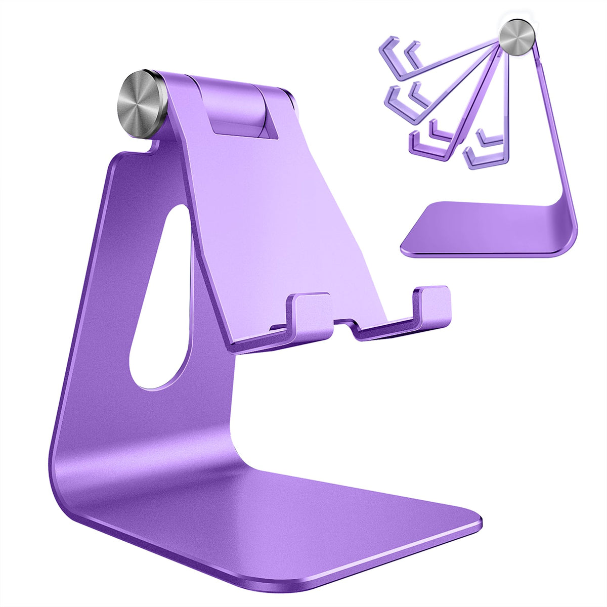 Creadream Adjustable Cell Phone Stand, Phone Stand, Cradle, Dock, Holder, Aluminum Desktop Stand Compatible With Phone 15 14 13 
