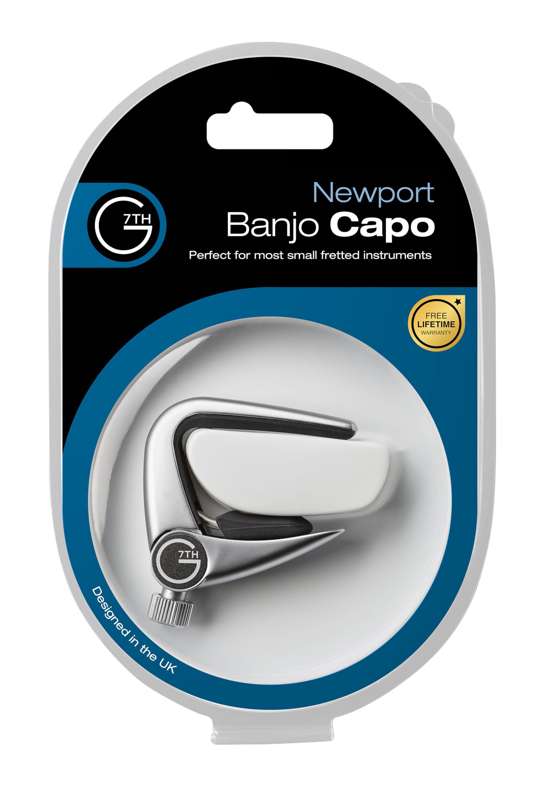 G7Th Performance Capos G7 Newportukebanjo Ukulelebanjo In Silver Pressure Touch Capo