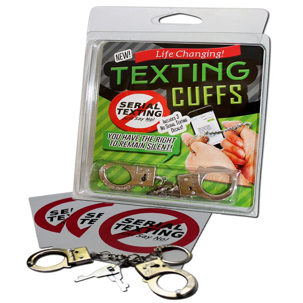 Gears Out Texting Cuffs   Thumb Cuffs For Serial Texting Funny Gag Gifts For Teens And Tweens Funny Cell Phone Gifts Millennial