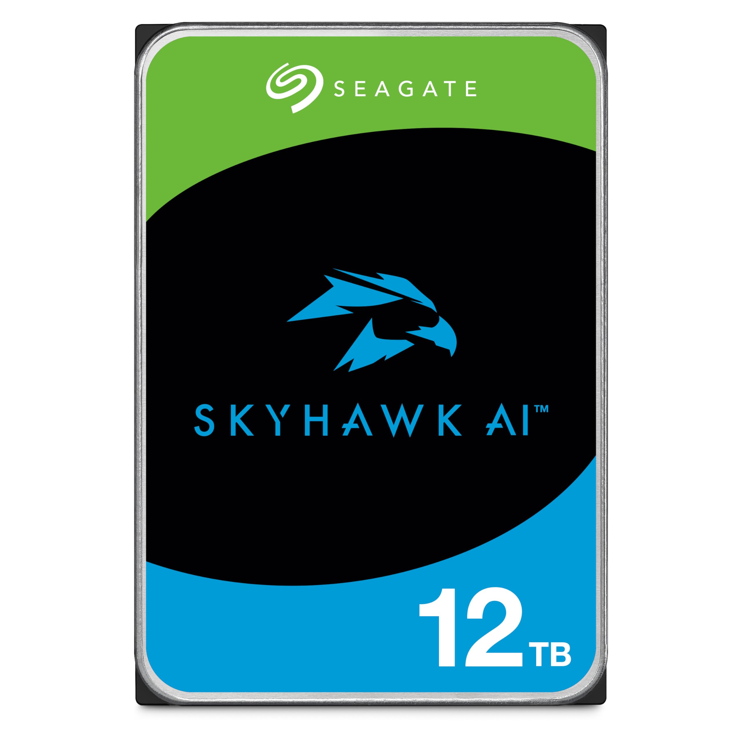 Seagate Skyhawk AI 12TB Video Internal Hard Drive HDD - 3.5 Inch SATA 6Gb/s 256MB Cache for DVR NVR Security Camera System with 
