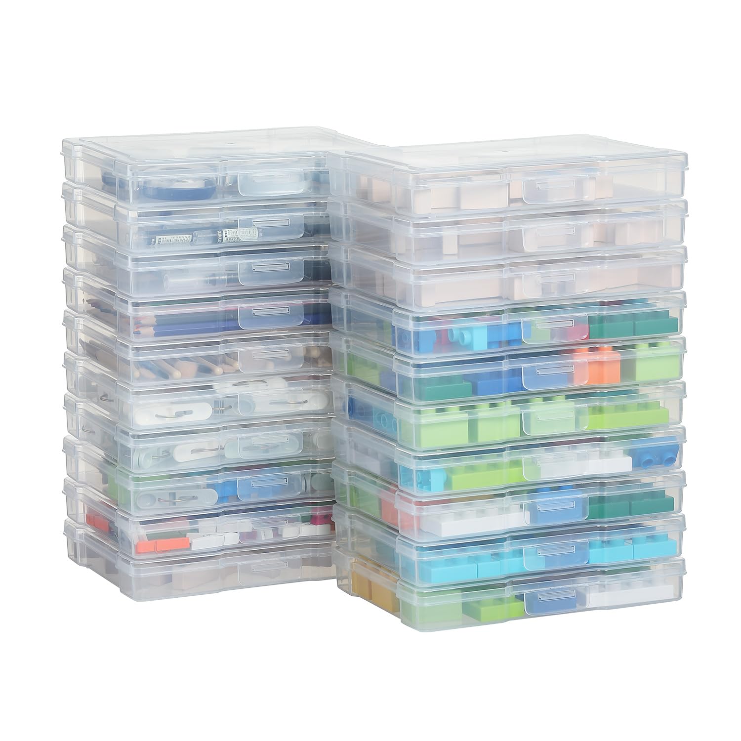 Party Club Of America Transparent 5'' X 7'' Photo Storage Boxes   Photo Organizer Cases Photo Keeper Picture Storage Containers 