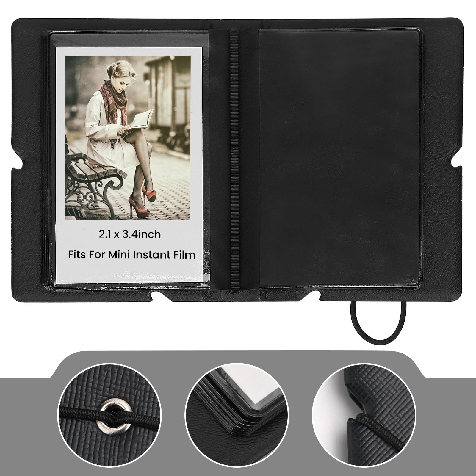 Lifting 2 Pack Mini Photo Album With 28 Pocket 2X3 Inch Pictures Fits For Fujifilm Instax Mini 7S 8 9 11 25 26 40 50S 90 Evo Z23
