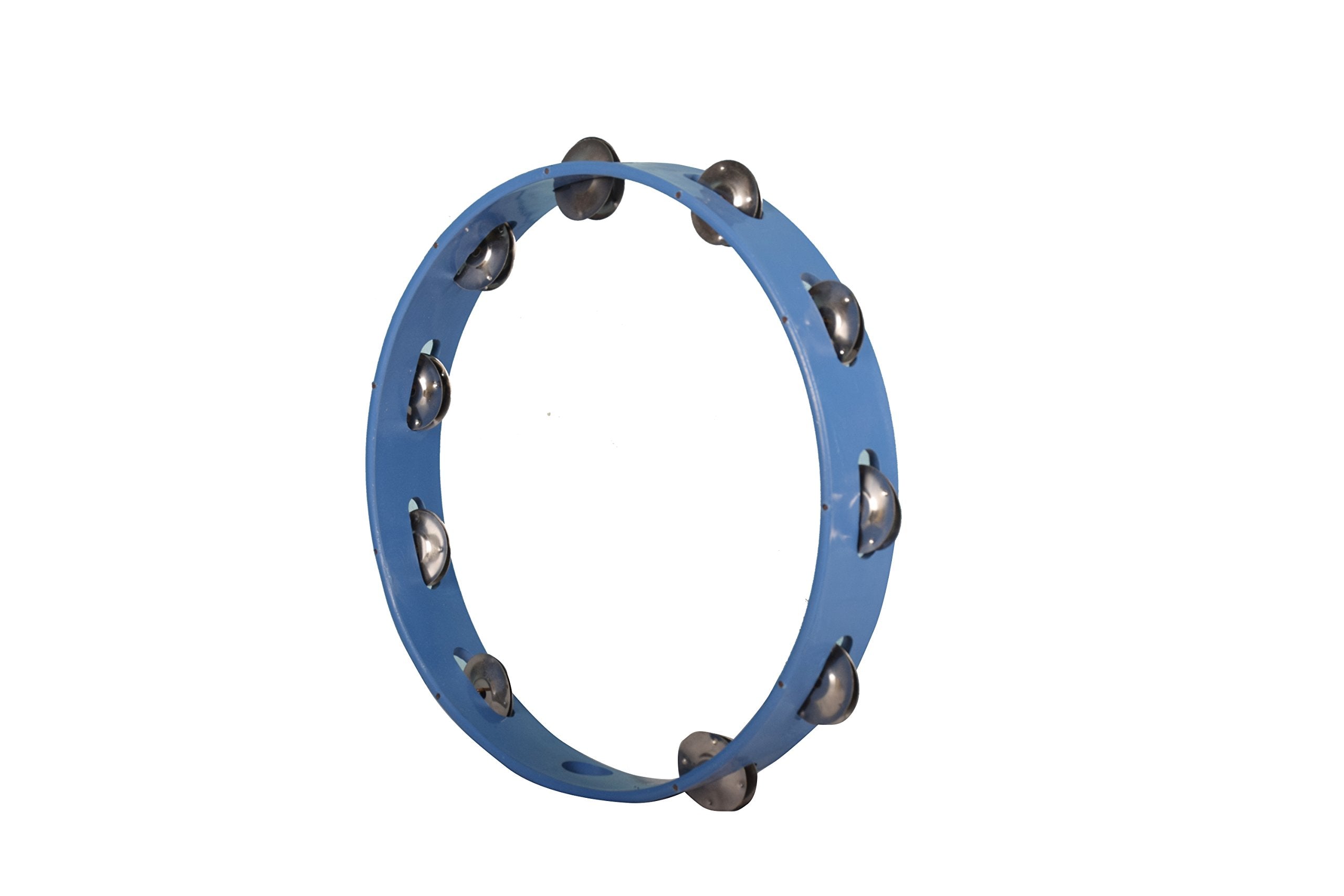 Kannan Musical Instruments Tambourine, 12 inch (without head), Blue