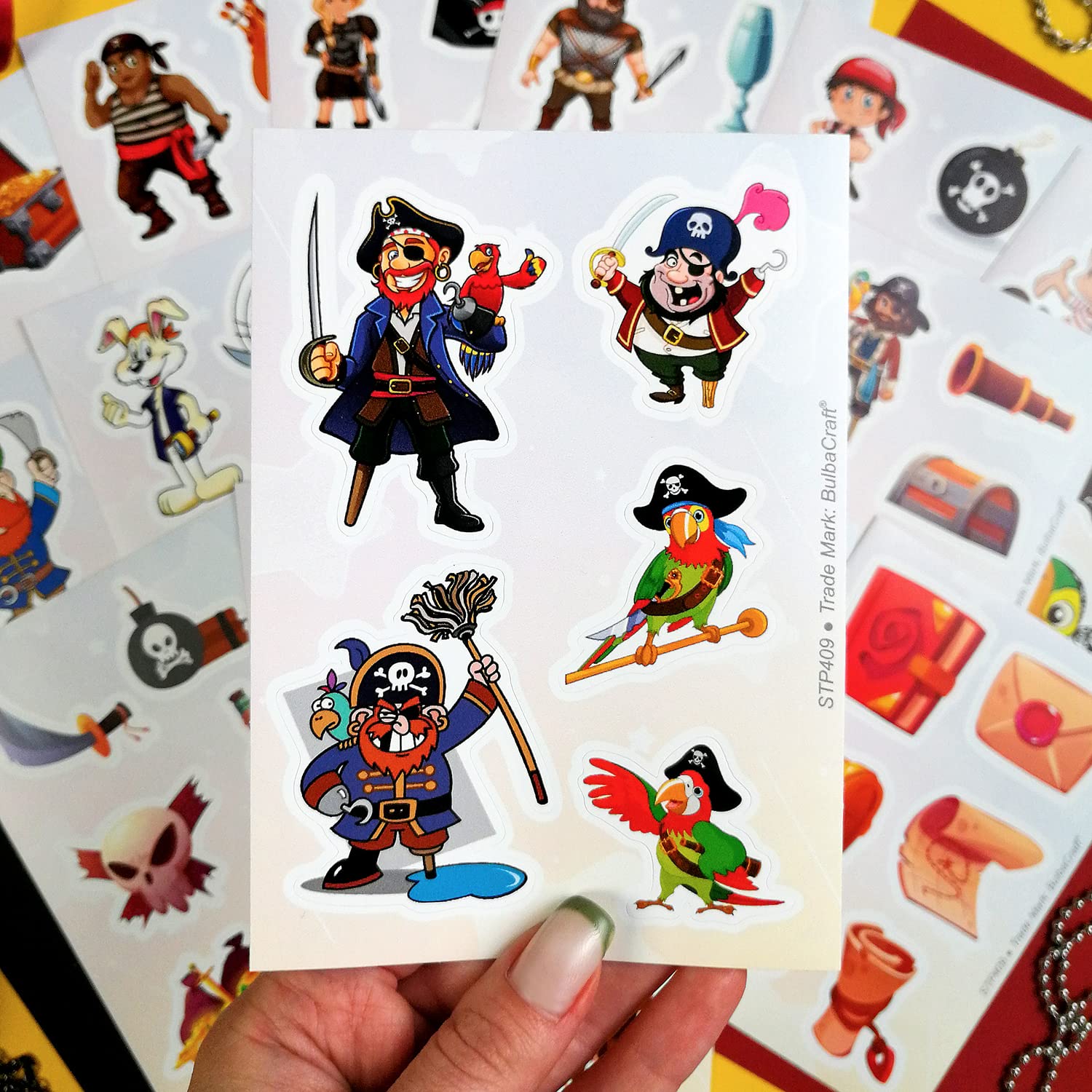 100Pcs Pirate Stickers, Pirate Skull And Crossbones Stickers, Pirate Party Favors, Pirate Party Decorations, Pirate Favors, Pira