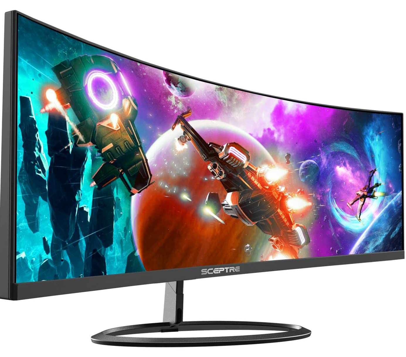 Sceptre Curved 30 21:9 Gaming LED Monitor 2560x1080p UltraWide Ultra Slim HDMI DisplayPort Up to 85Hz MPRT 1ms FPSRTS Buildin
