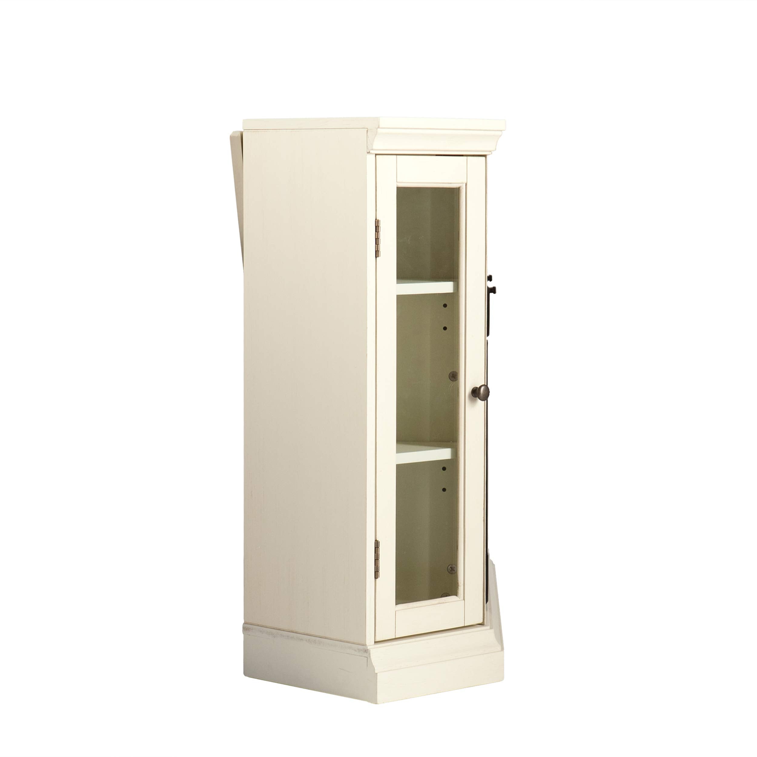 Sei Furniture Claremont Convertible Corner Media Stand With Storage Electric Fireplace, Brown Mahogany