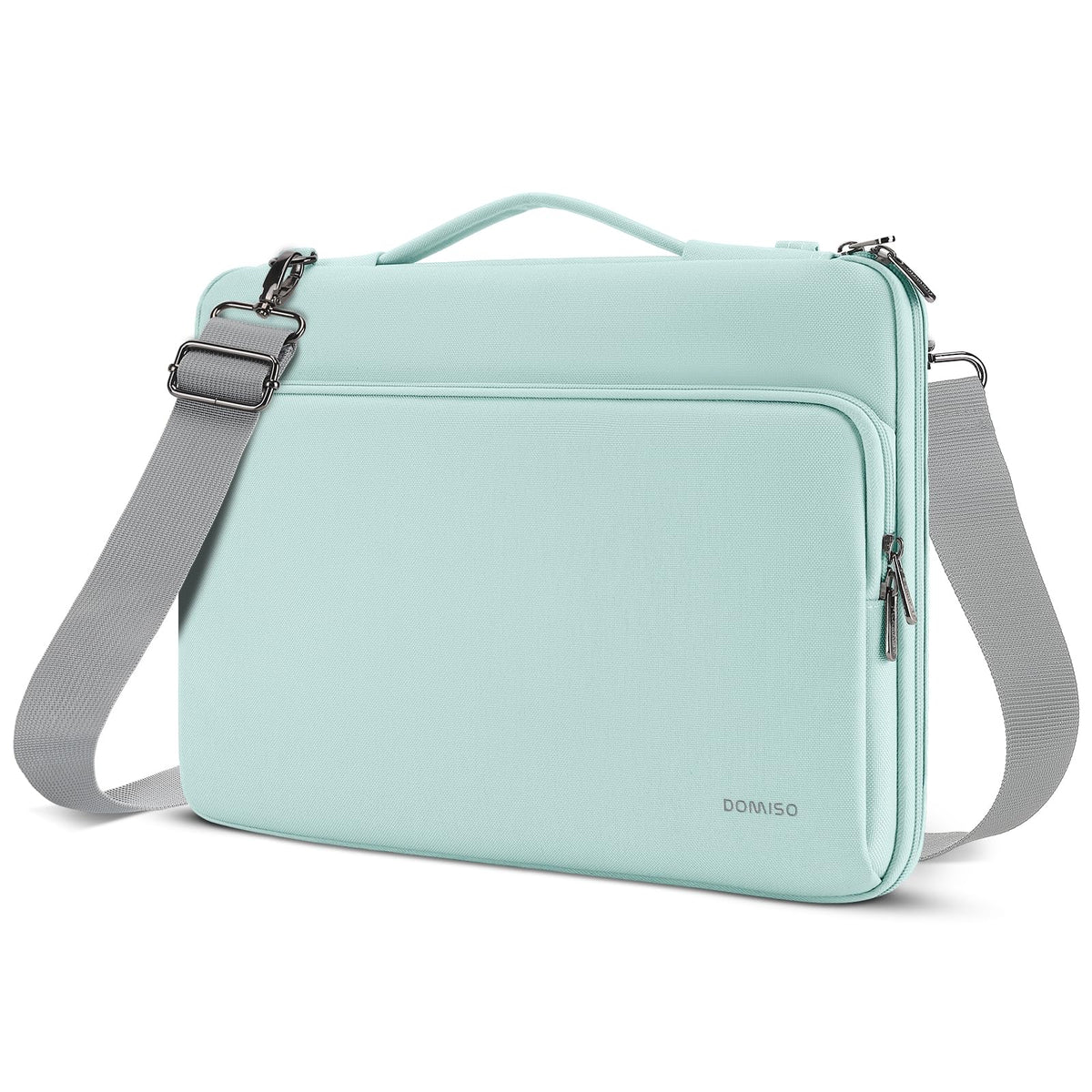 DOMISO 15.6 Inch Laptop Bag Cover Waterproof Notebook Shockproof Sleeve Case Shoulder Bag Protective Cover for 15.6' HP 15/ThinkPad E575/Dell/Lenovo IdeaPad S510/Dell XPS 15,Mint Green