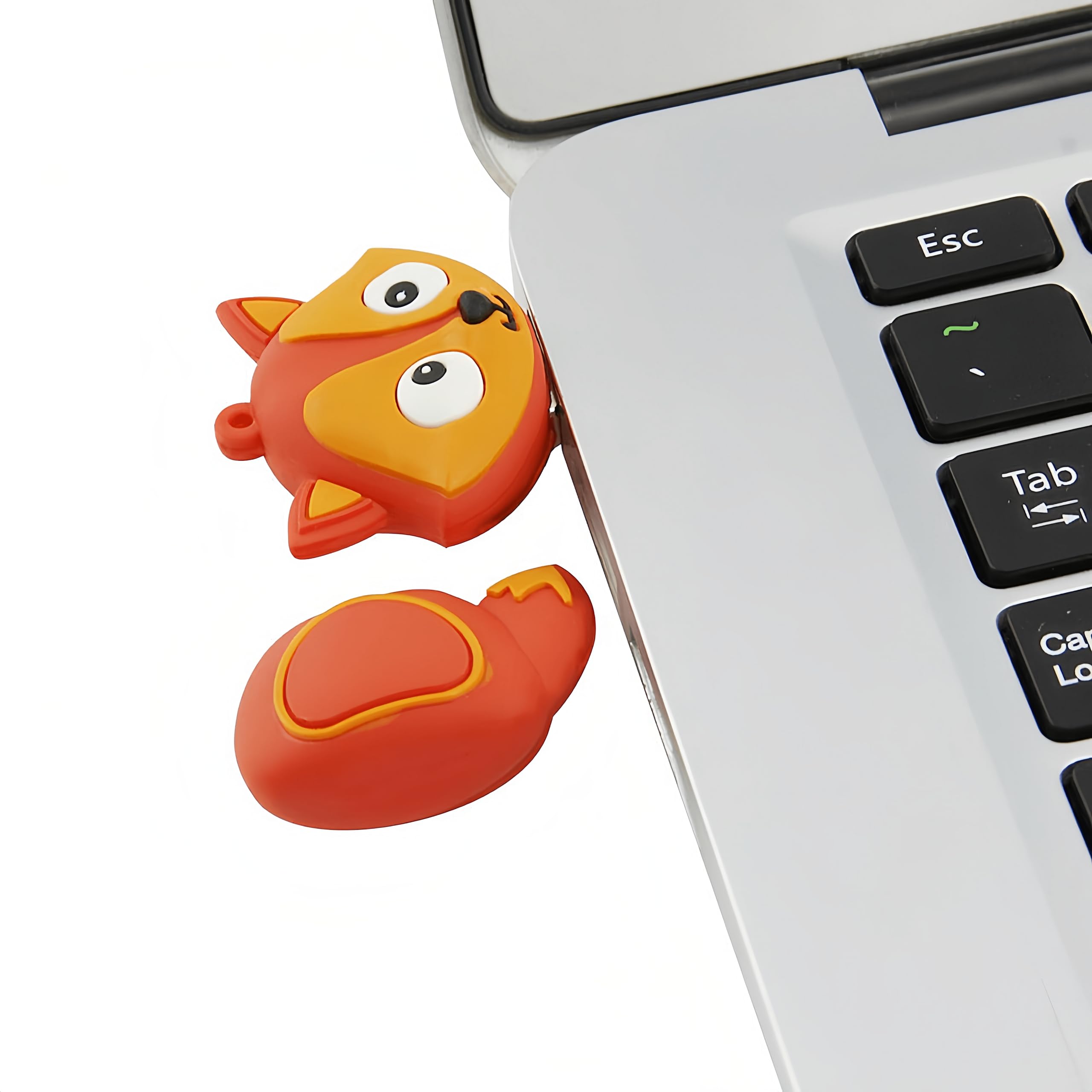 Wooteck 128Gb Novelty Red Fox Usb Flash Drive Cartoon Cute Pendrive Animal Memory Stick
