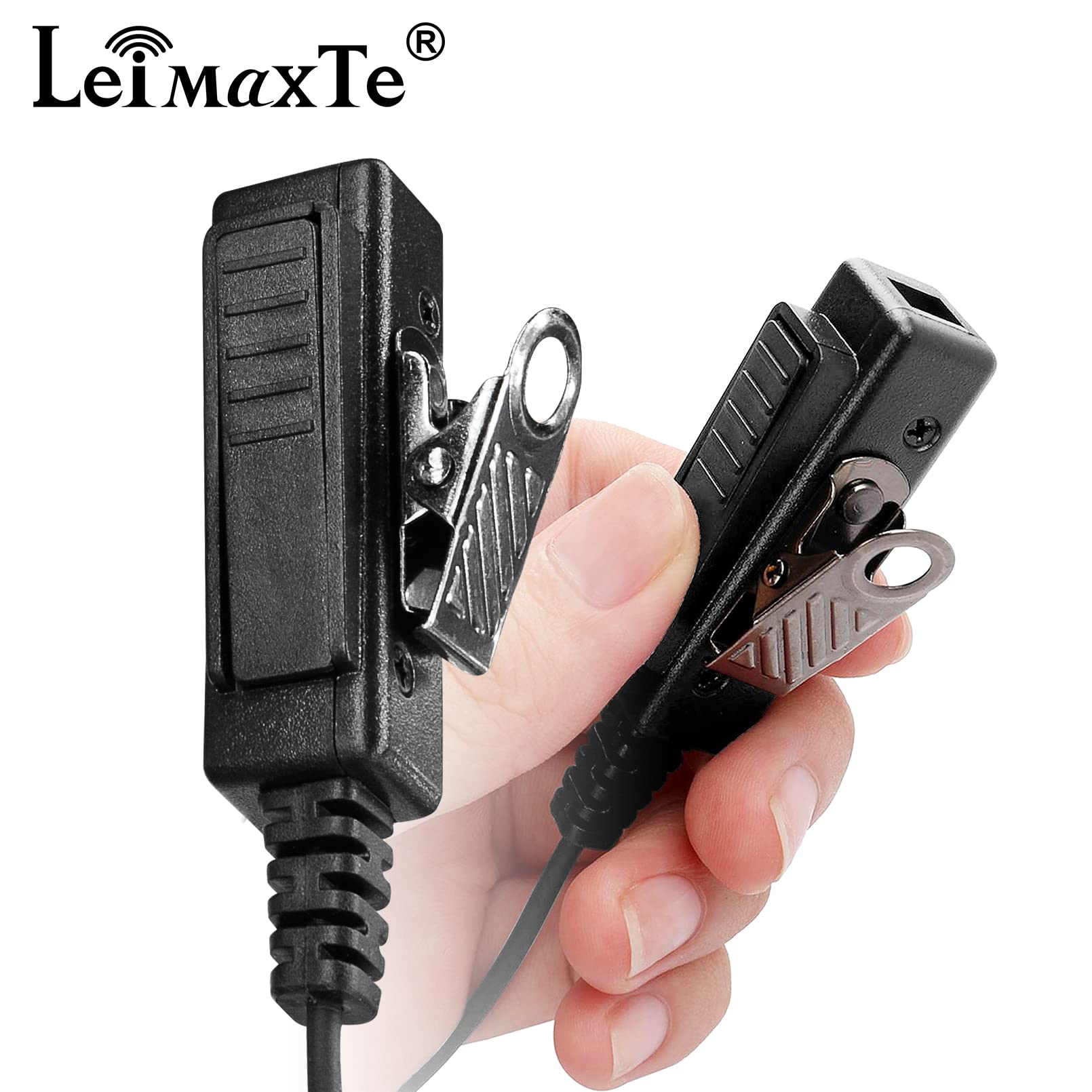 Leimaxte Xpr 3500E Xpr 3300E Earpiece For Motorola Radio Xpr3500 Xpr3000 Xpr3300 With Mic Ptt Xpr 3300 3500 3300E 3500E Walkie Talkie Headset Security Acoustic Tube Surveillance Headphone (2 Pcs)