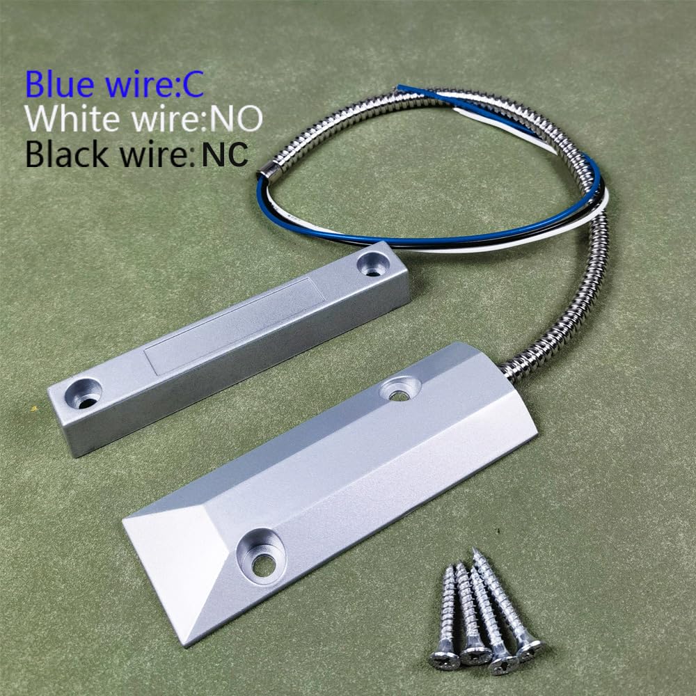 Gebildet Rolling Door Contact Magnetic Reed Switch Alarm With 3 Wires For N.O./N.C. Applications Oc 55