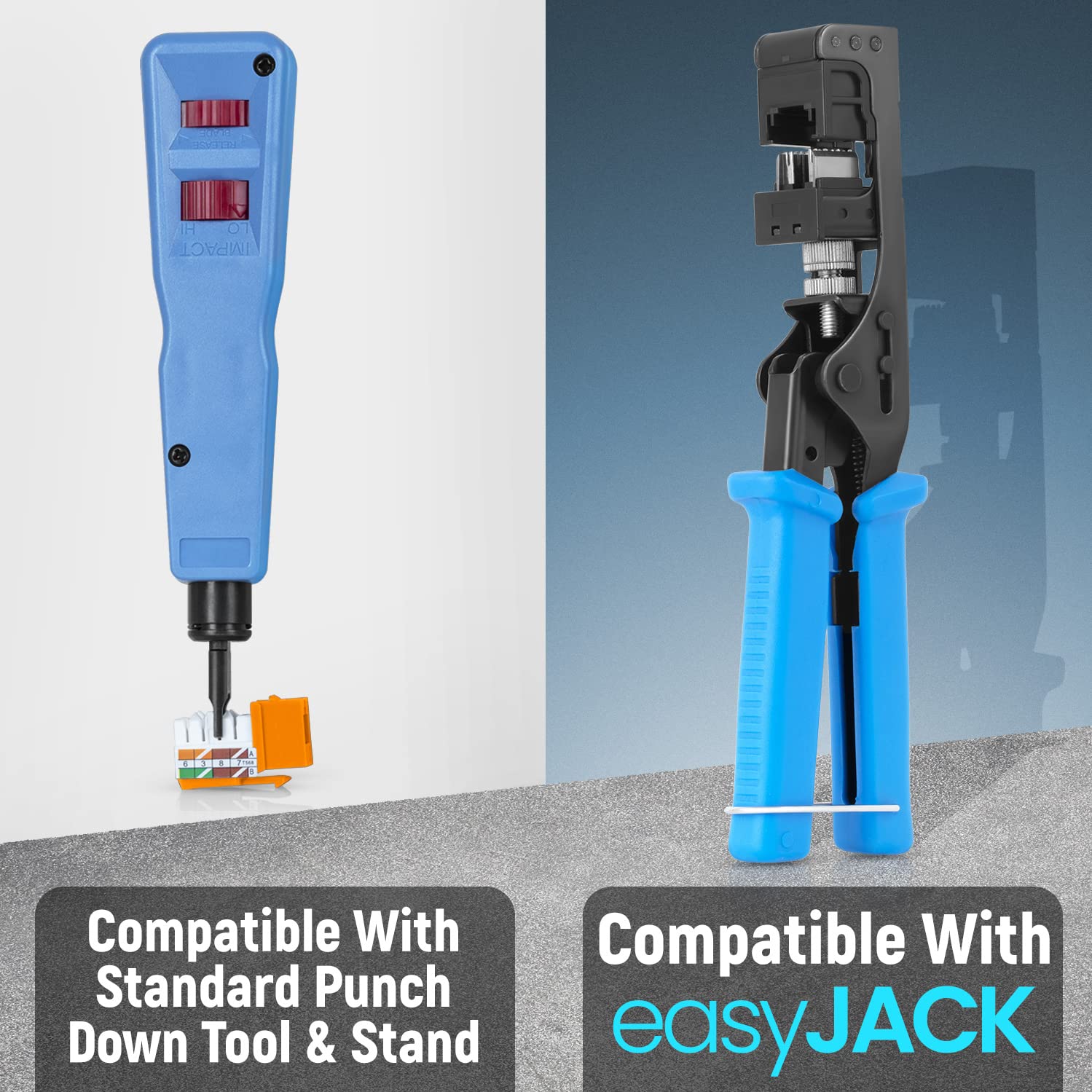 Everest Media Solutions 90 Angled Cat6 Keystone Jack In Orange   Slim Profile Rj45 Ethernet Connector   Compatible With 90 Angle