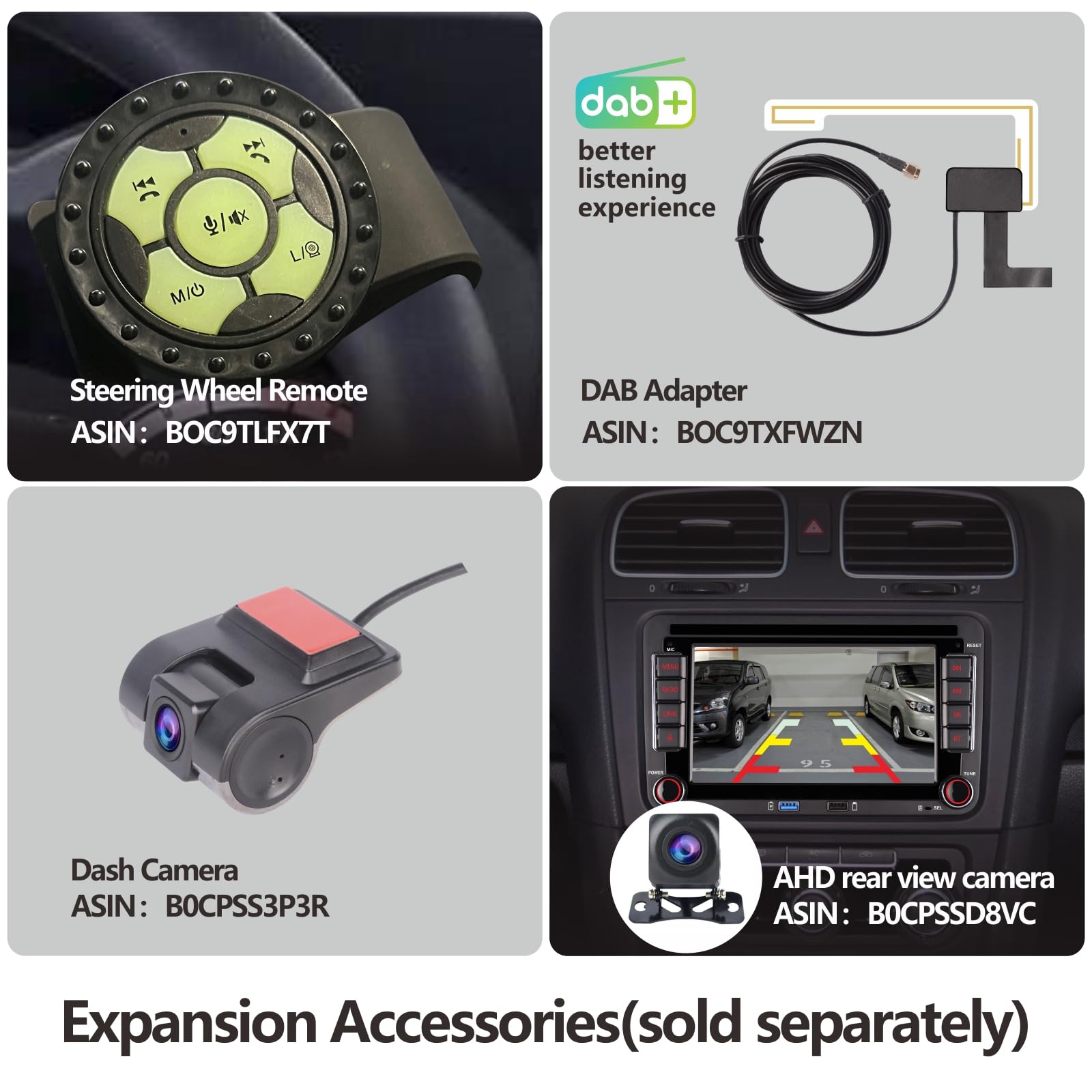 Double Din Car Stereo Compatible With Wireless Carplay Android Auto With 7 Inch Bluetooth/Fm/Am Radio/Usb/High Power Car Radio F