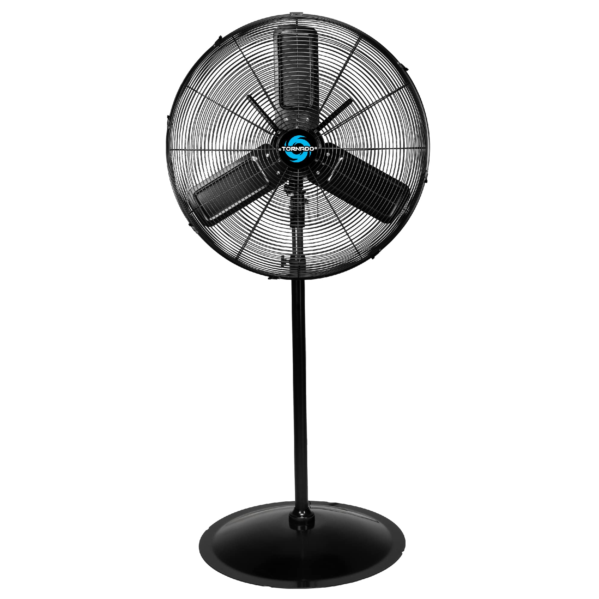 Tornado 24 Outdoor Rated IPX4 Water-Resistant Metal Oscillating Pedestal Fan - 7600 CFM - cETL