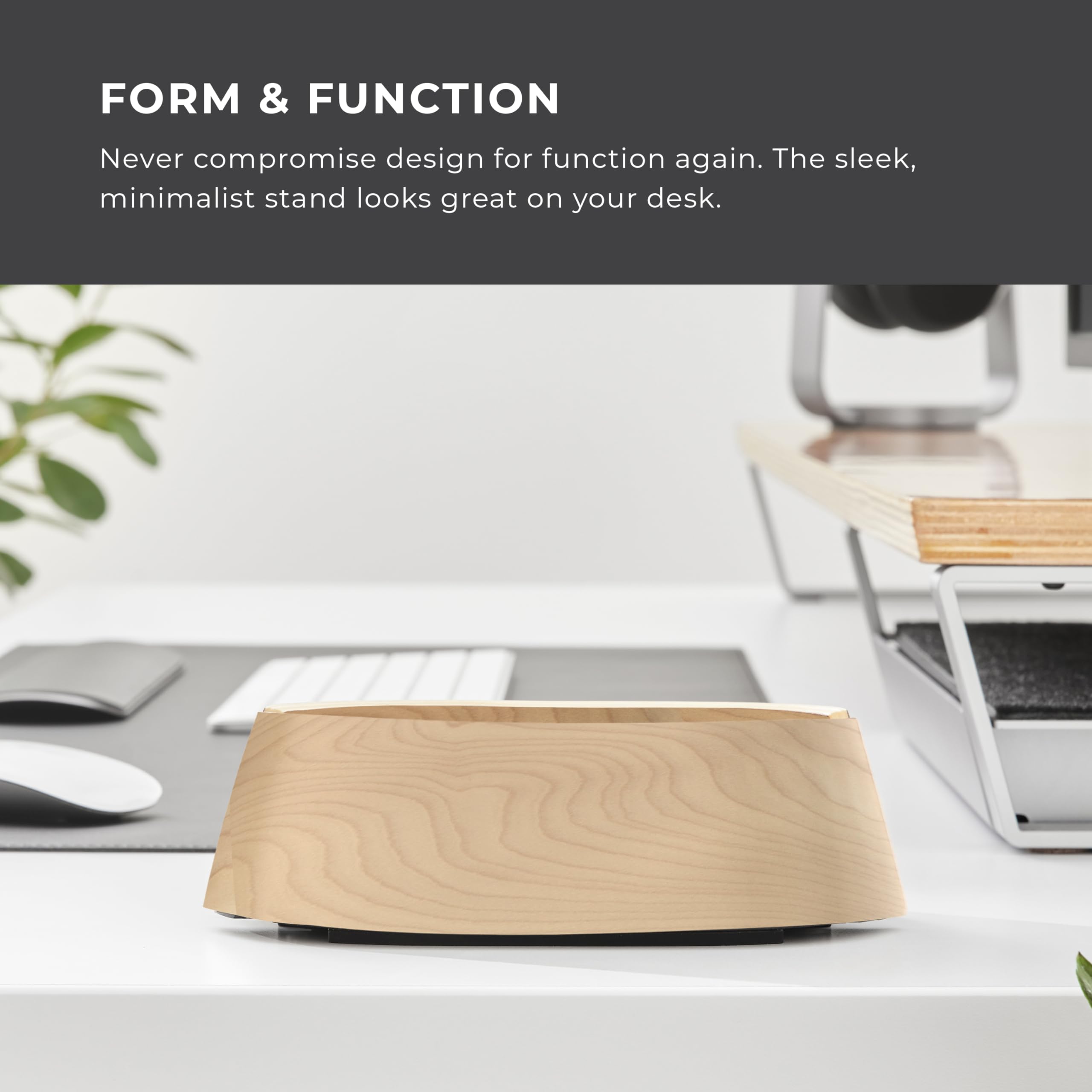 Humancentric Laptop Holder Vertical Laptop Stand   Adjustable Holder And Dock, Laptop Vertical Stand Fits Macbook Pro And Other Laptops .5' To 1.5', Upright Laptop Holder For Desk, Maple Wood