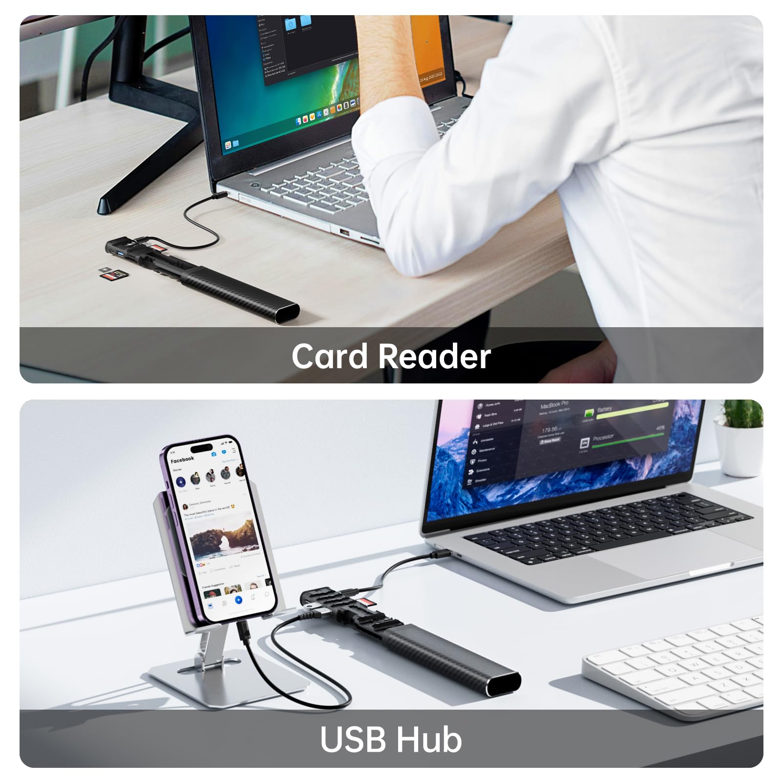 Multifunctional 10 In 1 Usb C Hub 3.0 And Ultra Slim Sd Card Reader For Iphone Android And Computer With Micro Sd Memory Card Ca