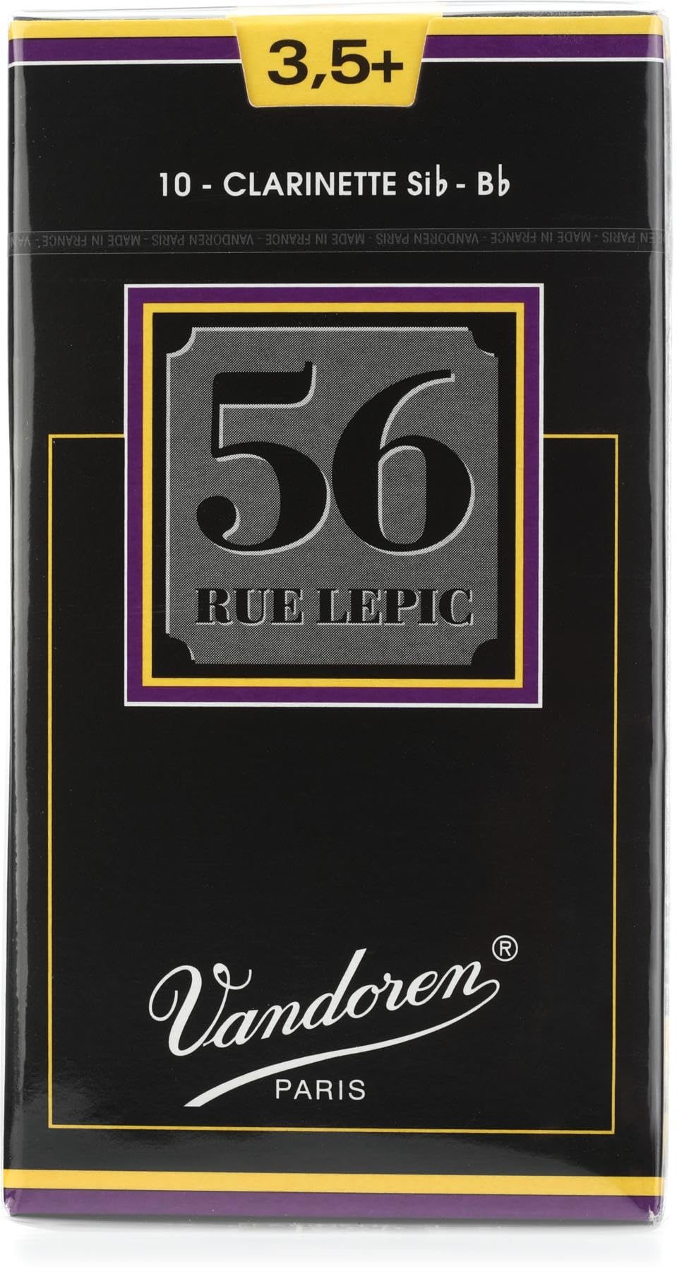 Vandoren 56 Rue Lepic Bb Clarinet Reeds #35+, Box Of 10