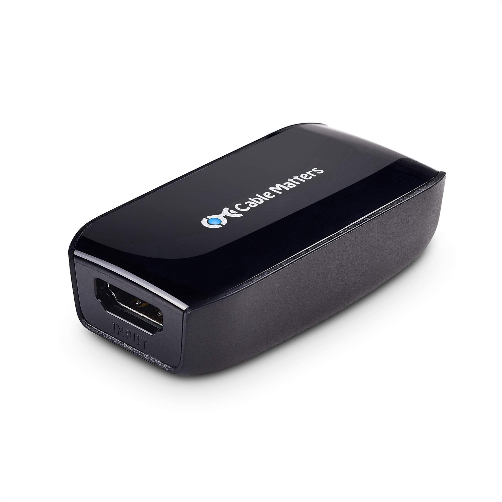 Cable Matters Active Hdmi To Hdmi Repeater (Female To Female Hdmi 2.0 Signal Booster) With 4K 60Hz Resolution And Hdr For Blu Ra