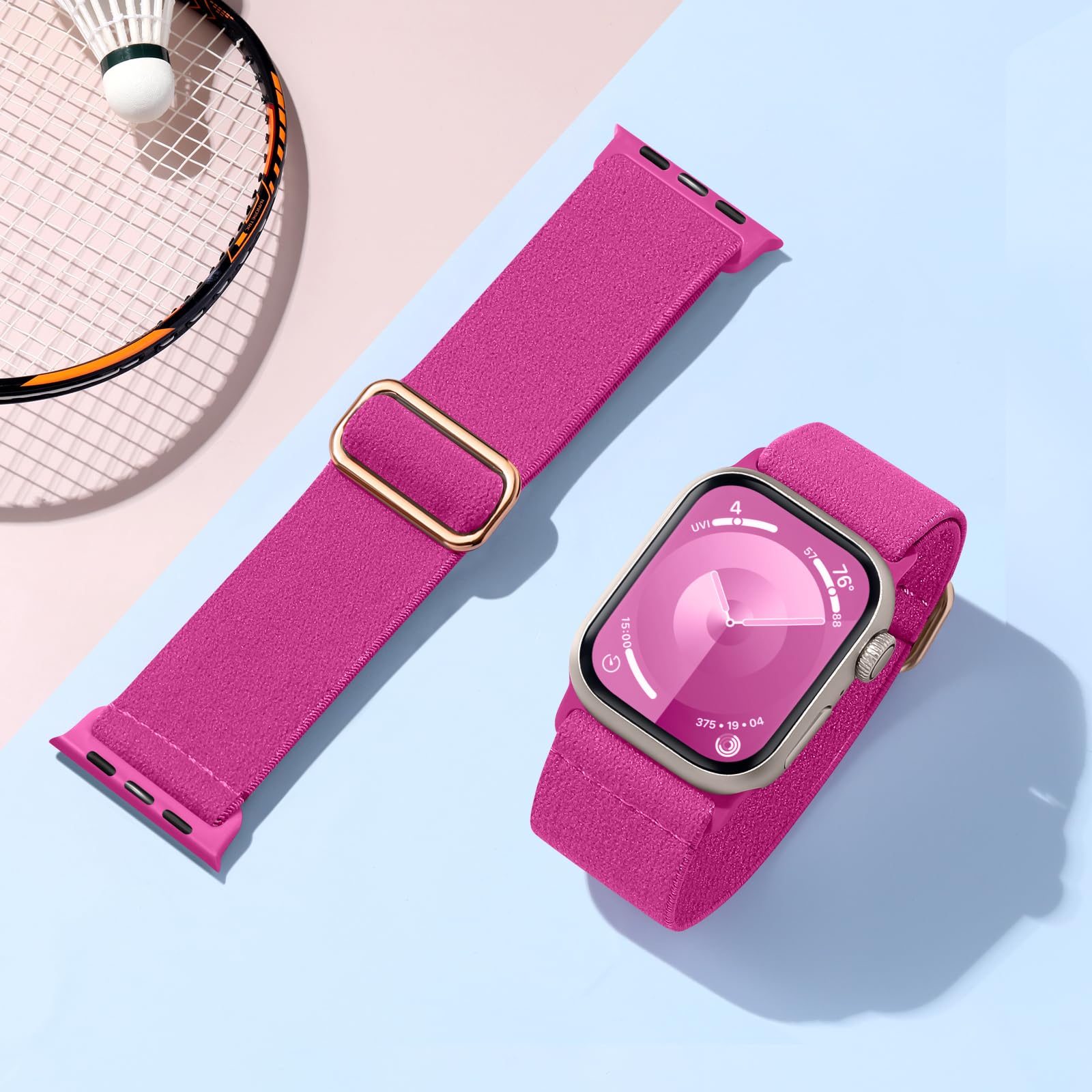 Maledan Soft And Breathable Sport Nylon Loop Stretchy Compatible With Apple Watch Bands 38Mm 40Mm 41Mm 42Mm 44Mm 45Mm 49Mm, Wome