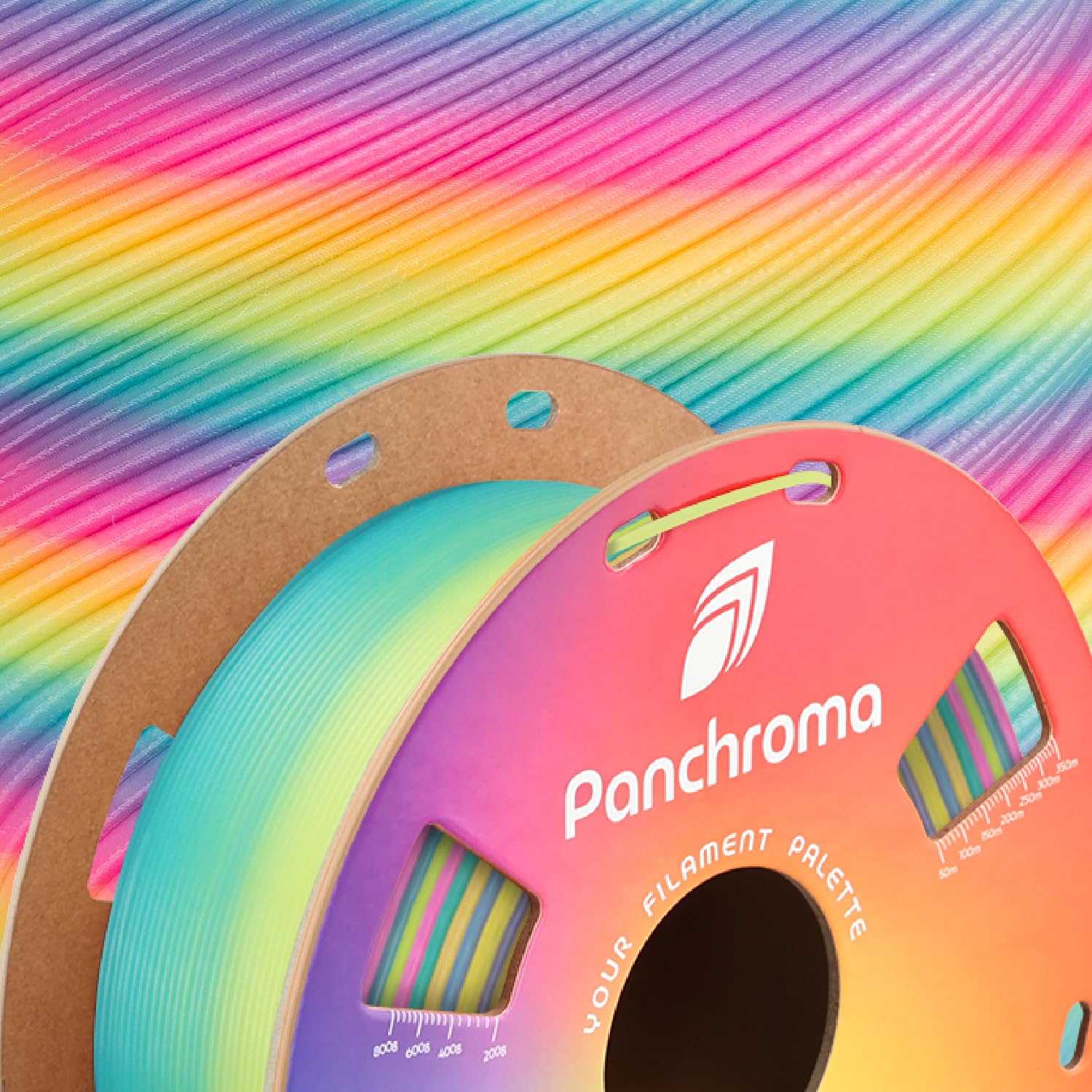 Polymaker Panchroma Pla Filament, Luminous Rainbow 1.75Mm 3D Printing Filament, 3D Printer Pla Filament, Fit Most Fdm 3D Printer