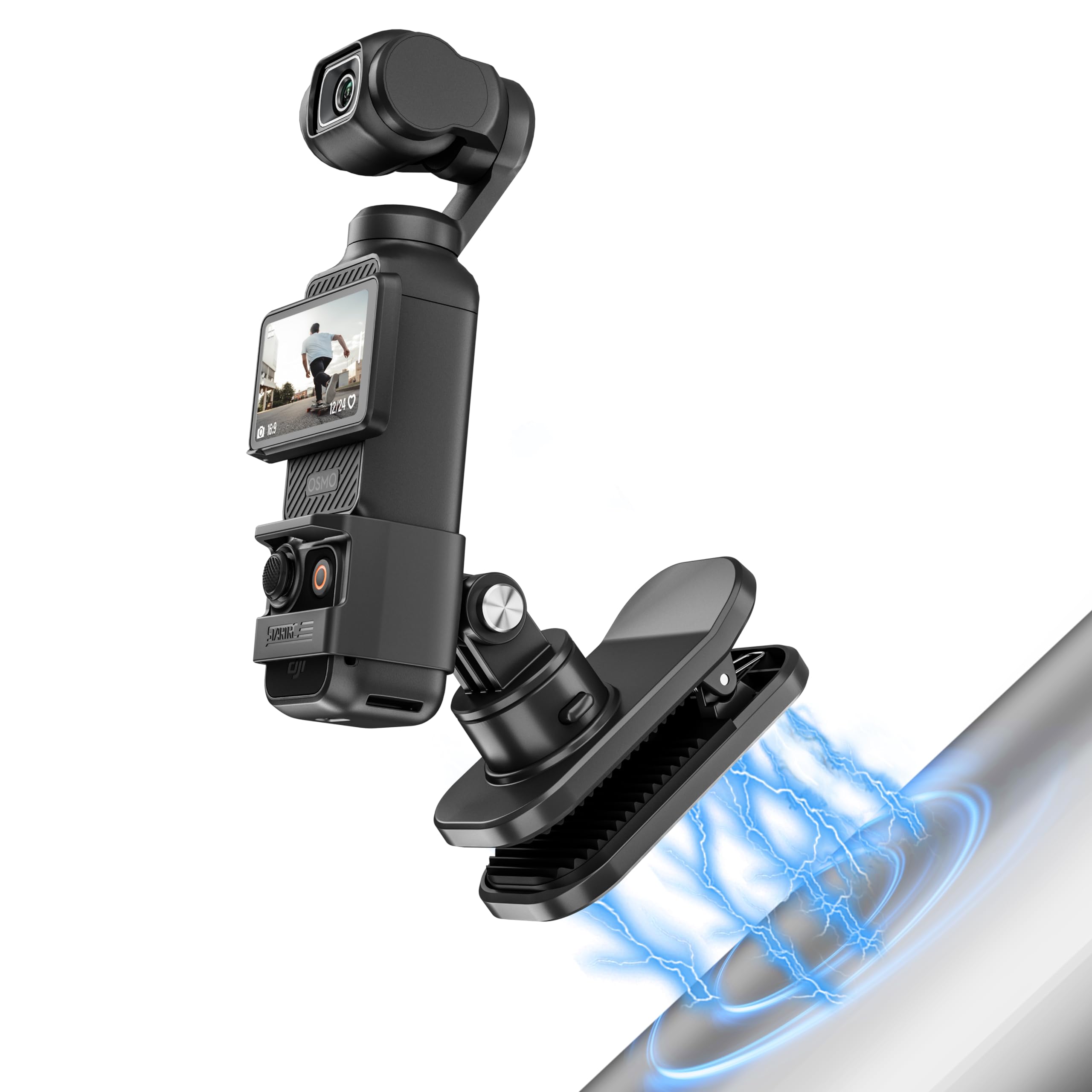 Startrc Osmo Pocket 3 360� Rotation Backpack Clip Mount Shoulder Strap Accessories For Dji Pocket 3/Osmo Pocket 3/Action Cameras