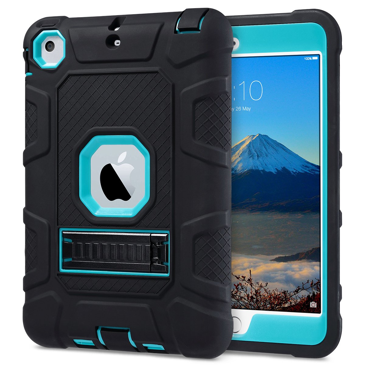 Ulak Compatible With Ipad Mini Case, Ipad Mini 2 Case, Ipad Mini 3 Case, (Not For Ipad Mini 4) Three Layer Heavy Duty Shockproof