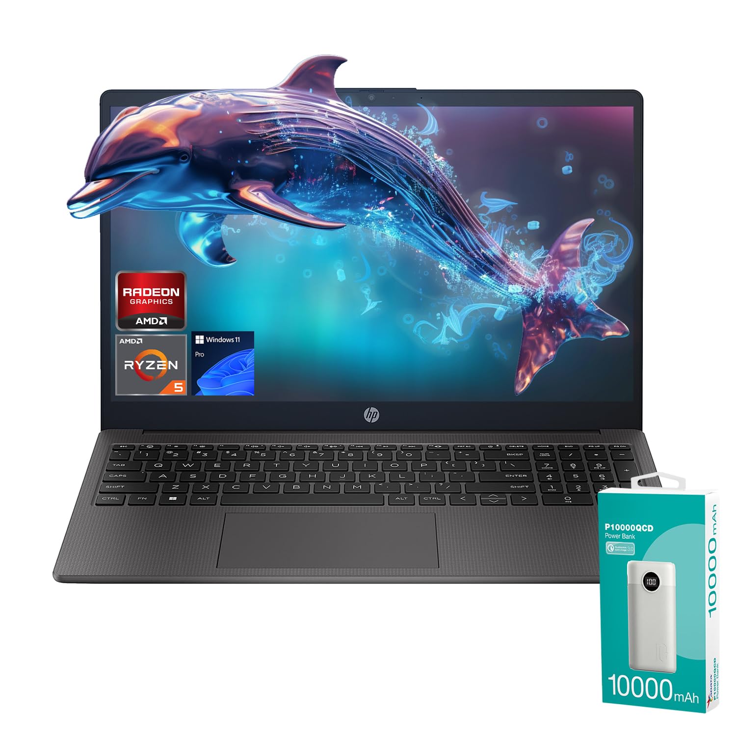 Hp Essential 255 G10 15.6'' Fhd Business Laptop | Amd Ryzen 5 7530U | 16Gb Ram | 2Tb Ssd | Bluetooth | Hdmi | Wi-Fi 6 | Webcam |