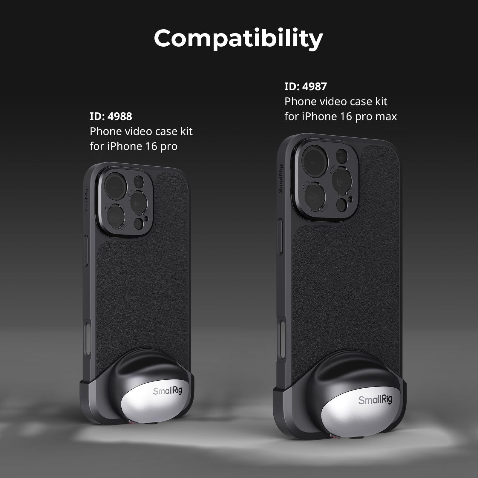 Smallrig Filmov 17Mm Threaded Lens Mount Plate For Iphone 16 Series Cases, Only For Smallrig Phone Case 16 Series (4987 & 4988)