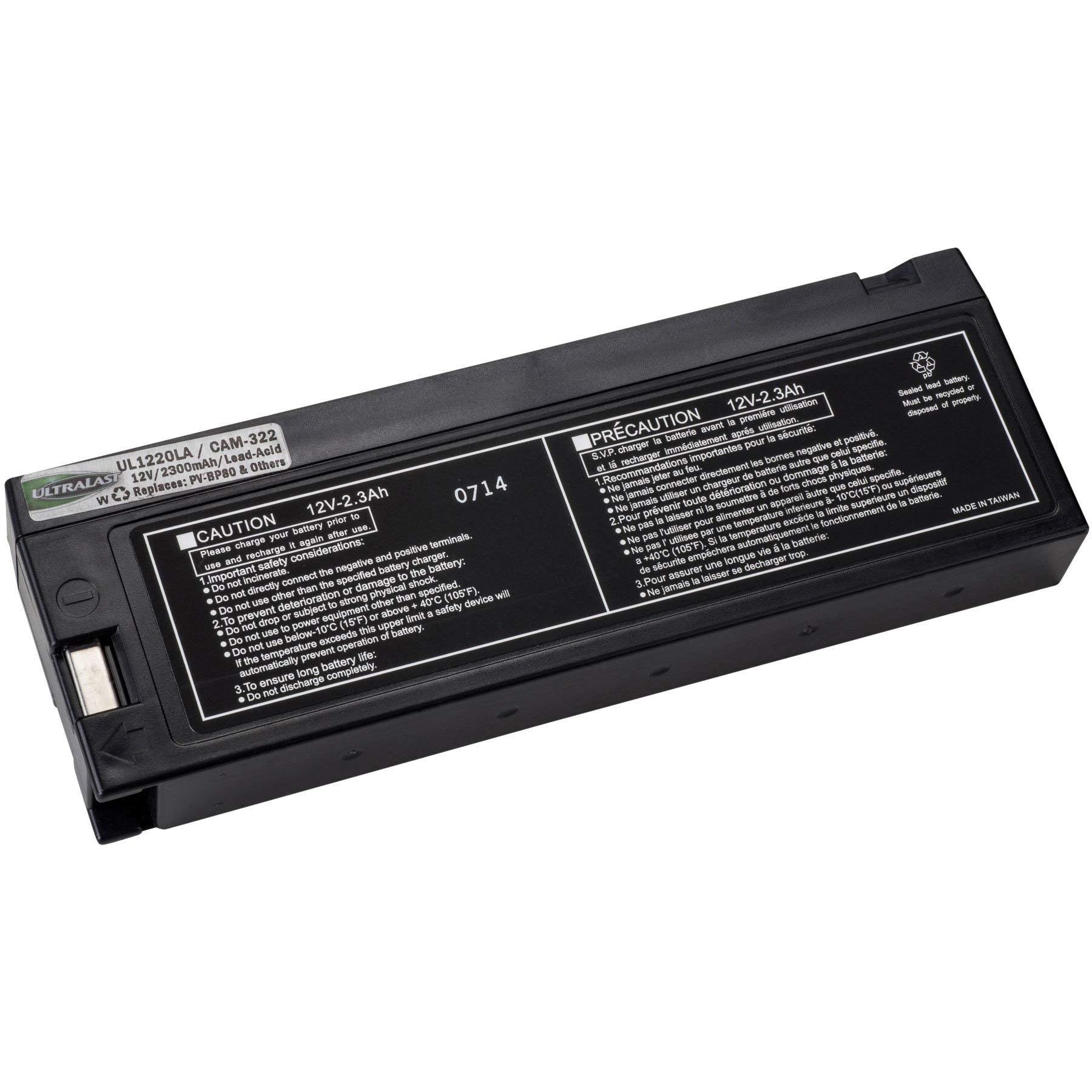 Dantona Cam-322 Replacement Battery, 7.20in. x 2.50in. x 0.80in.