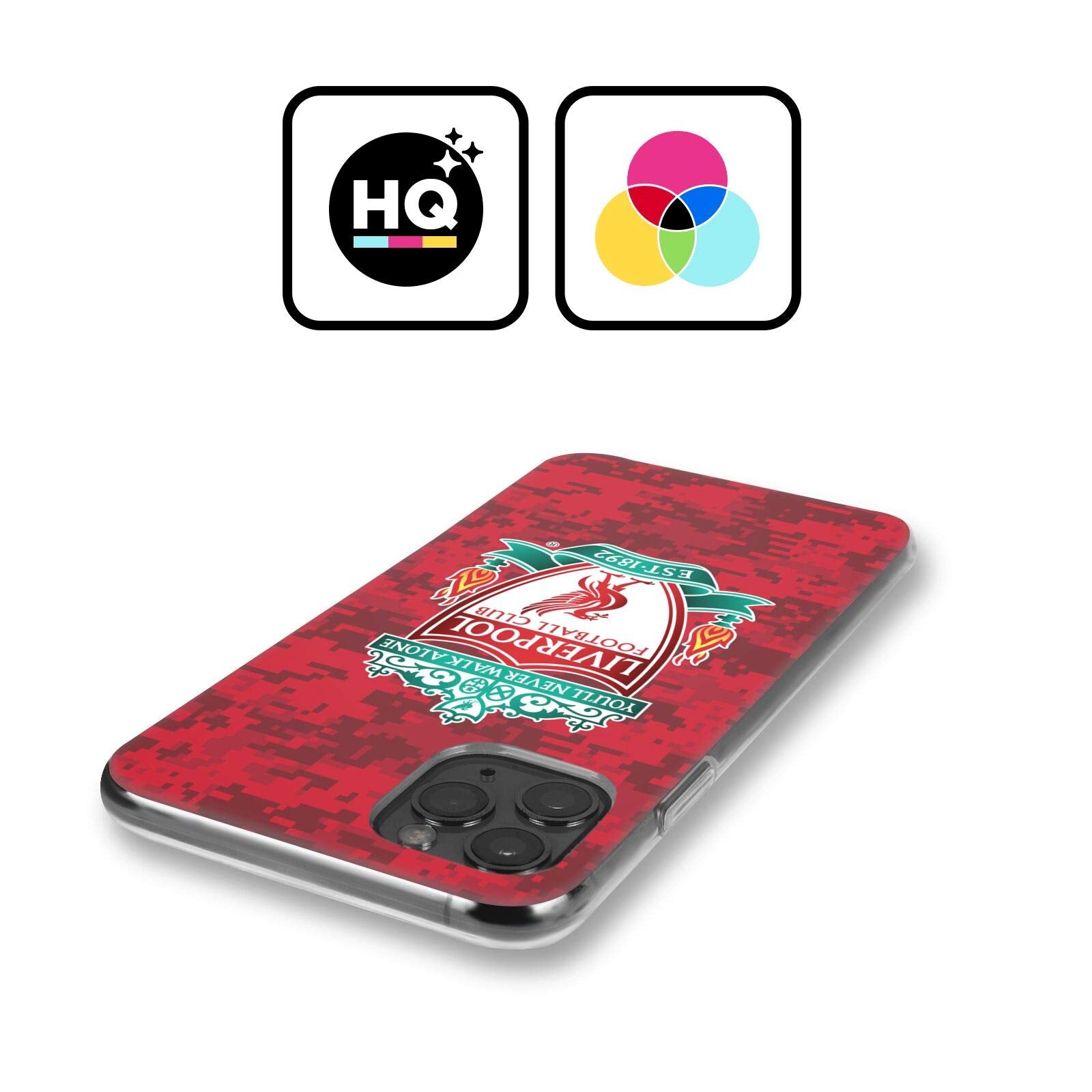 Head Case Designs Officially Licensed Liverpool Football Club Home Red Crest Digital Camouflage Soft Gel Case Compatible With Ap