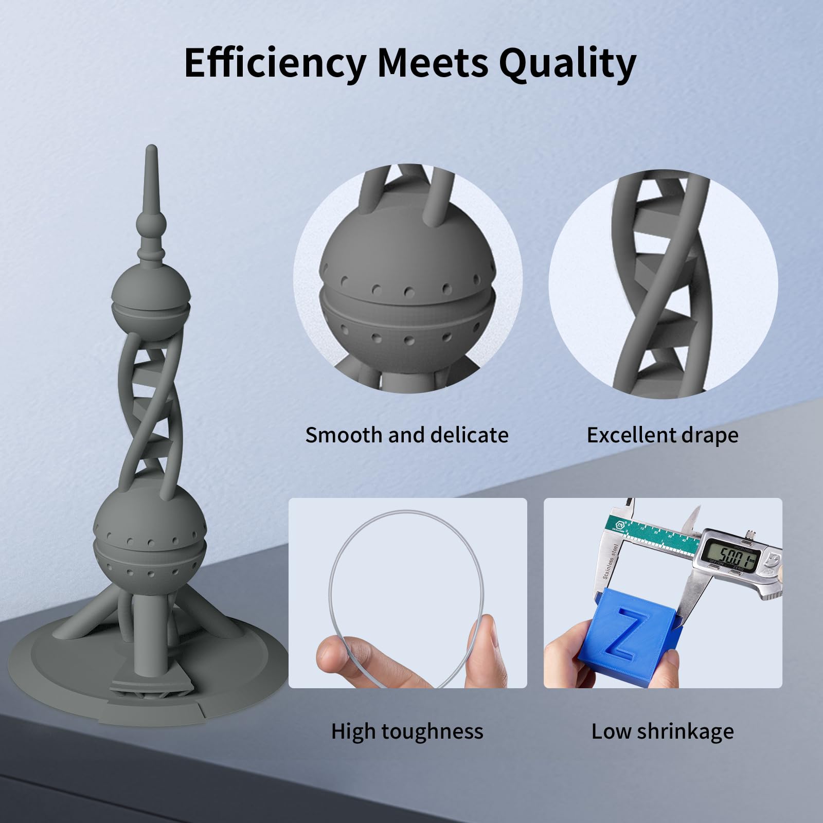 Anycubic High Speed Rfid 3D Printer Filament 1.75Mm Bundle, Rapid Pla Filament With High Prints Quality, Dimensional Accuracy +/