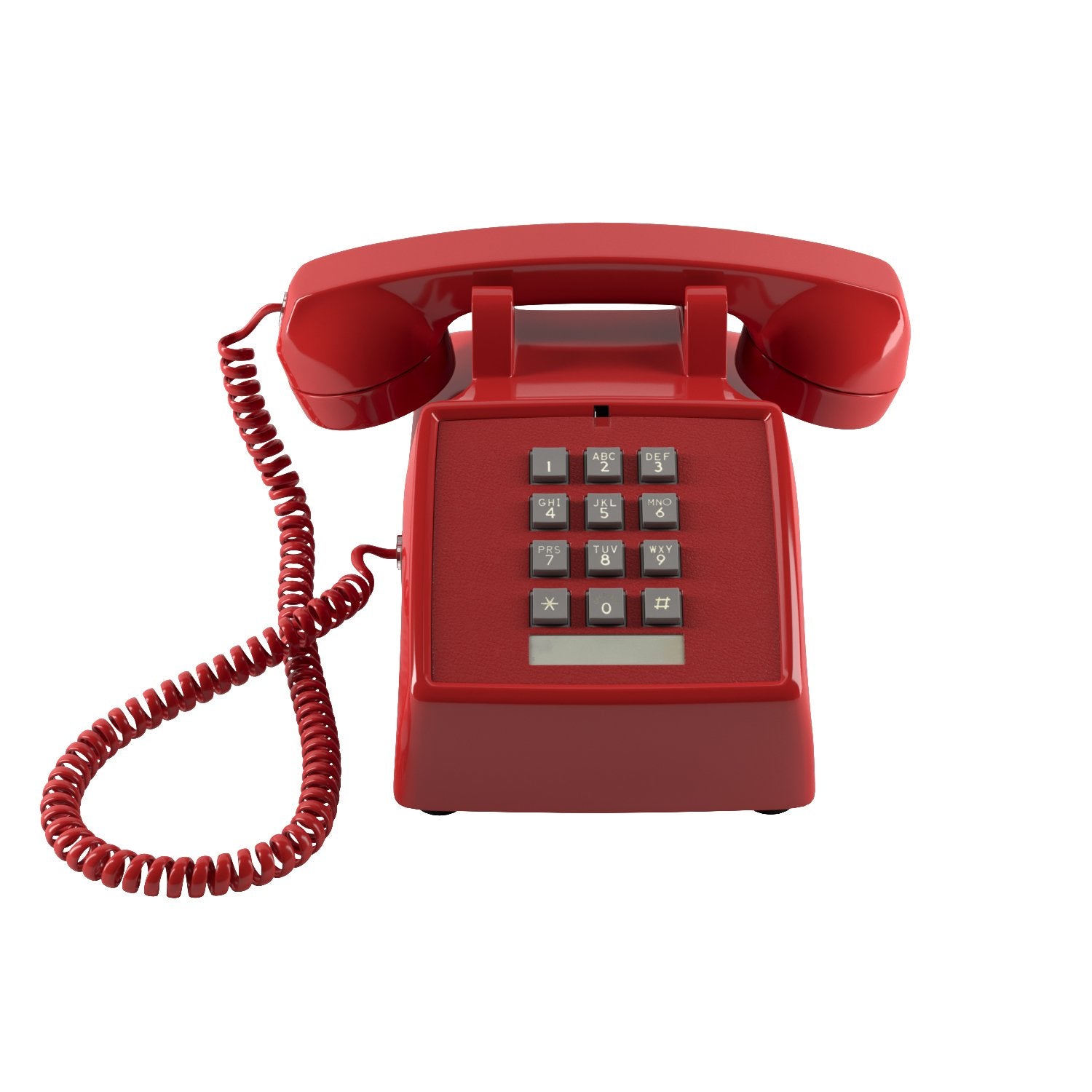 Home Intuition Classic Corded Phone For Hearing Impaired Telephone For Seniors With Extra Loud Ringer, Red