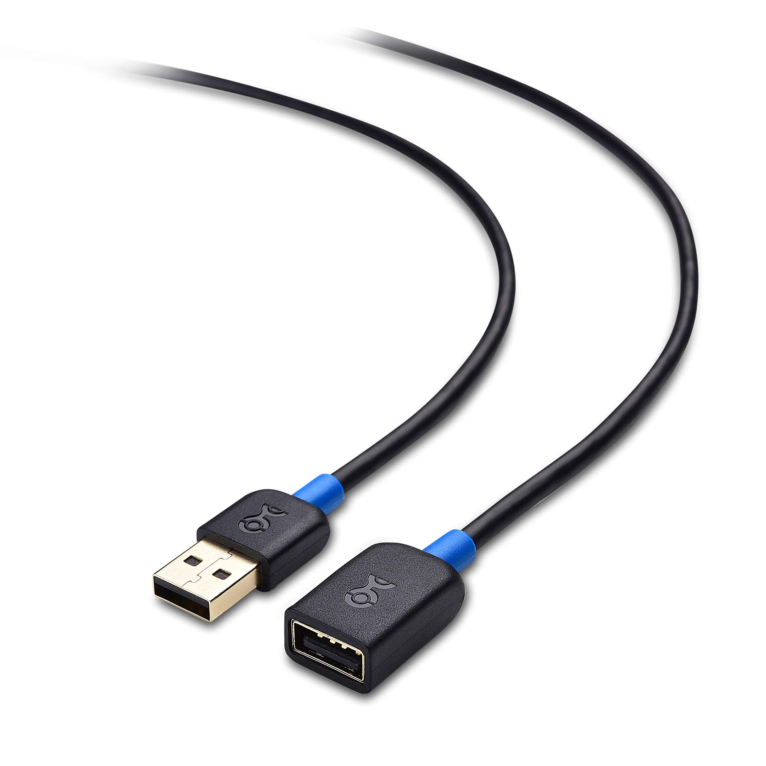 Cable Matters 3 Pack Short USB Extension Cable   3ft, Male to Female USB Extender Cable, USB2.0 Extension Cord, 480Mbps, Black