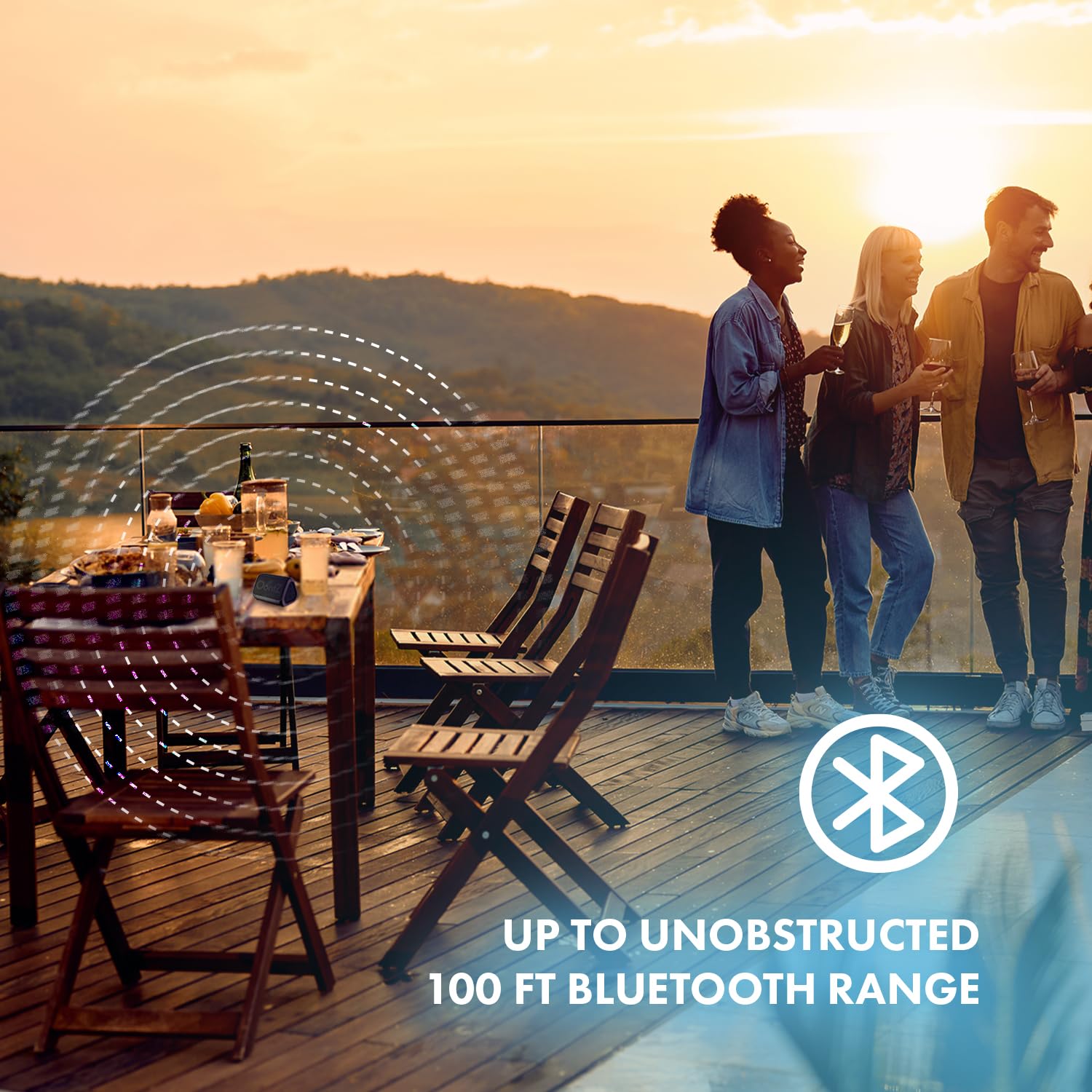 Cambridge Soundworks Oontz Solo Bluetooth Portable Speaker, 5 Watts Mini Speaker, Up To 100 Unobstructed Feet Wireless Range, 10Hrs Playtime, Ipx5 Waterproof Bluetooth Speaker (Black)