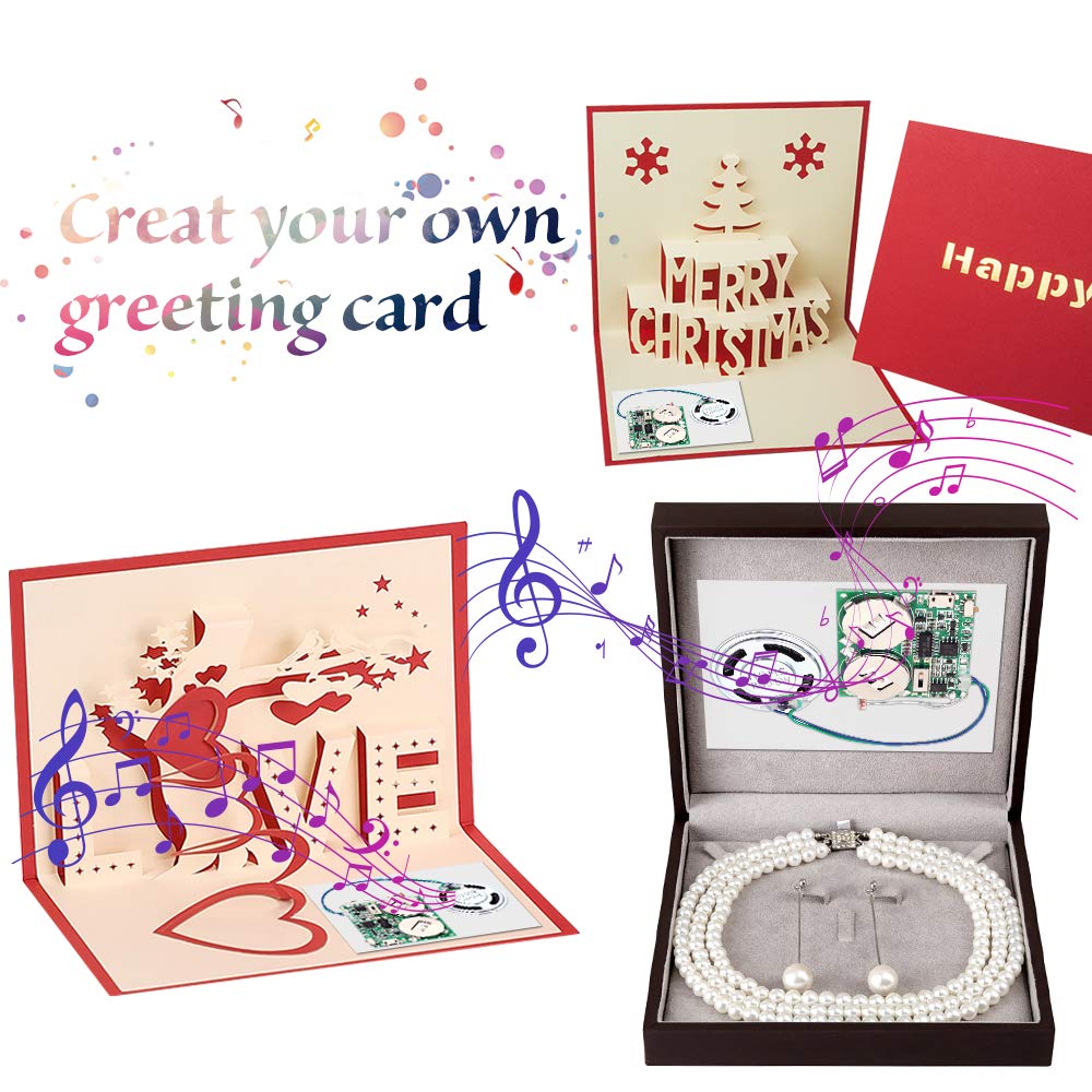 Icstation Diy Light Sensor Sound Module, Micro Usb Recordable Sound Chip 8M Memory Speaker Talking Programmable Music Player Box