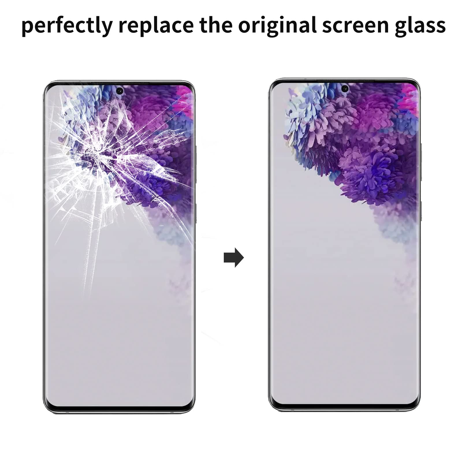 Zgxhga For Samsung Galaxy S20 Ultra Screen Replacement,Replacement Screen For Galaxy S20 Ultra Series 6.9 Inch,Glass Replacement