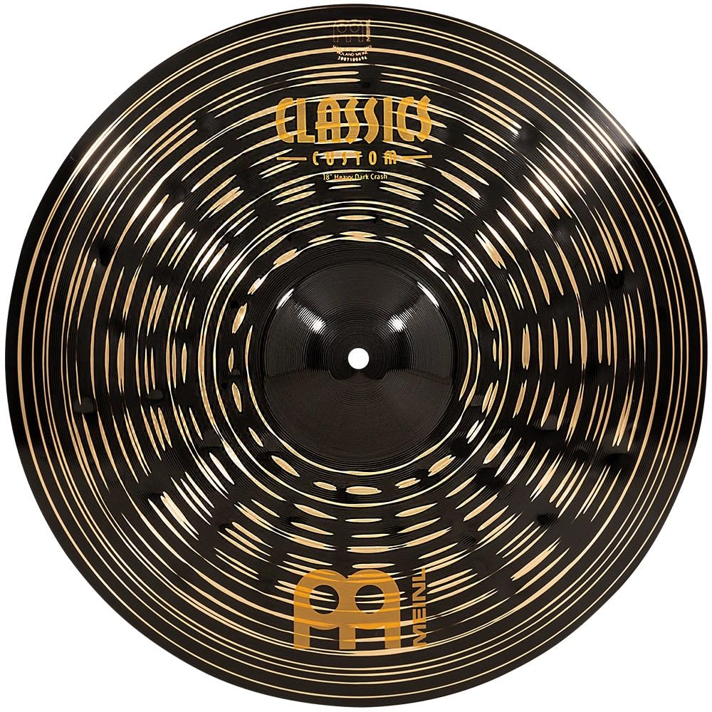 Meinl Cymbals Classics Custom Heavy Dark 18'' Crash Cymbal For Drum Set   Made In Germany   B12 Bronze, 2 Year Warranty (Cc18Hda