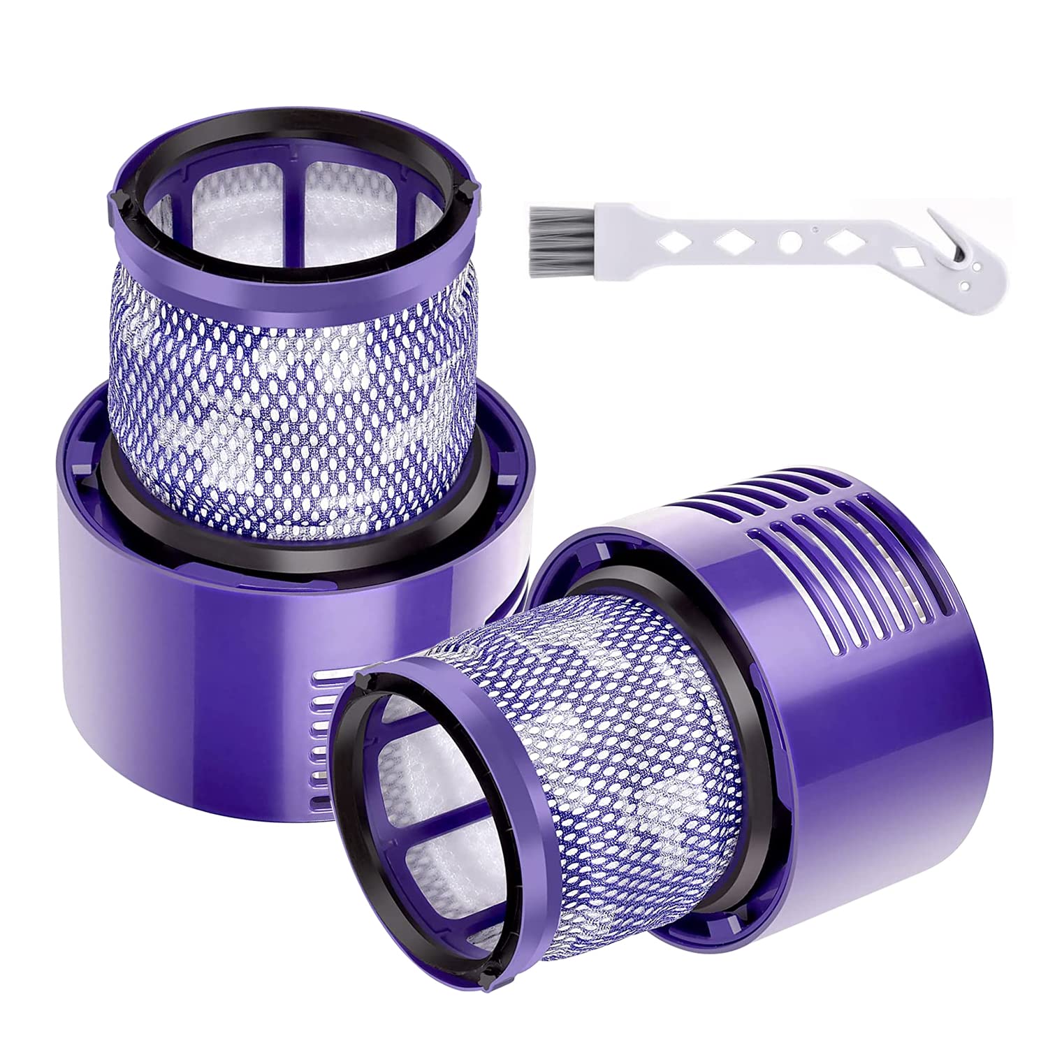 2 Pack Replacement V10 Filters For Dyson V10 Cyclone Series, V10 Animal, V10 Absolute, V10 Total Clean, Sv12, Replace Part 96908