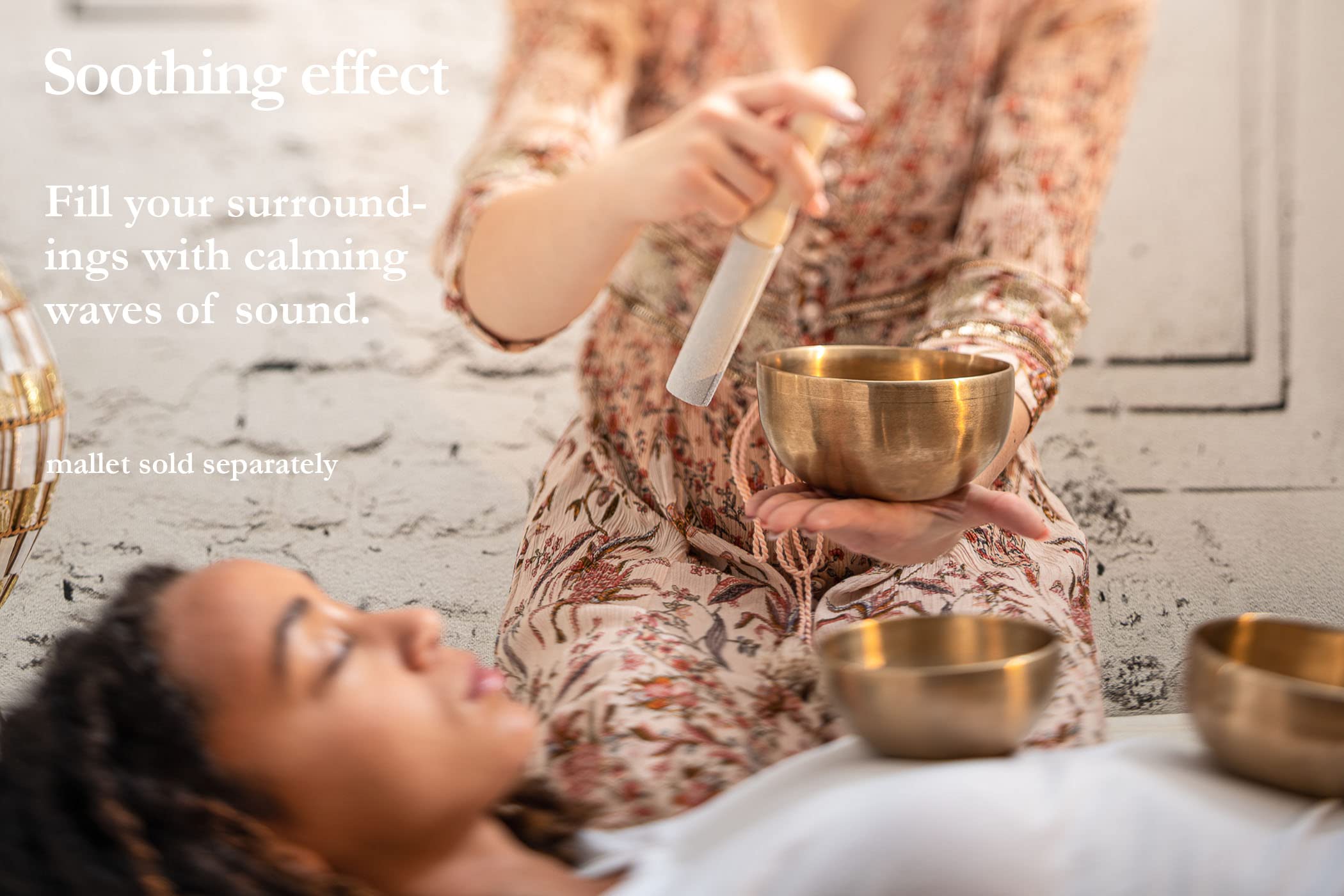 Bronze Singing Bowl With Felt Ring And Cover, Universal Series   Made In India   For Meditation, Yoga And Sound Healing Therapy,