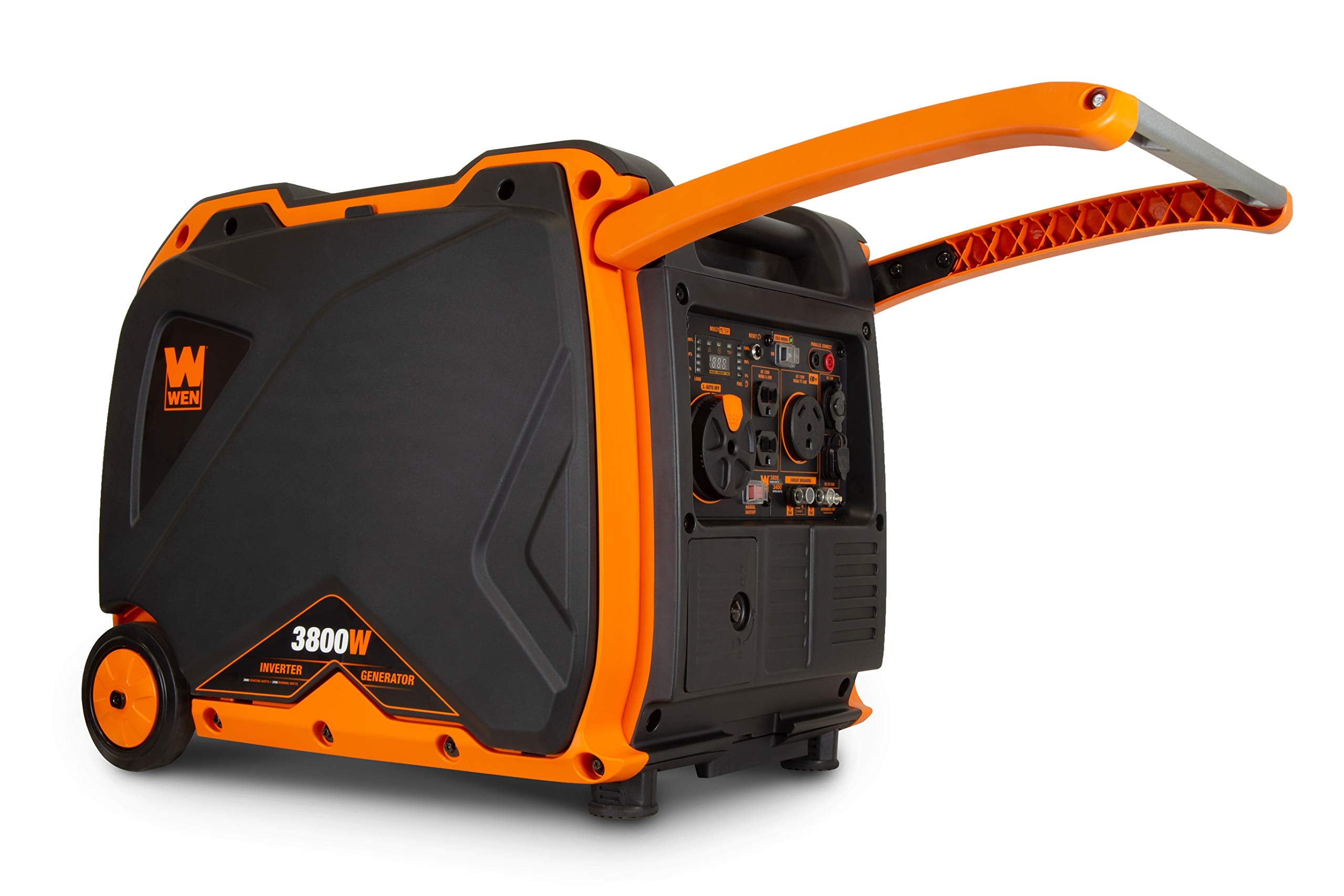 Wen 3800 Watt Inverter Generator, Electric Start, Rv Ready, Portable And Super Quiet With Fuel Shut Off (56380I)