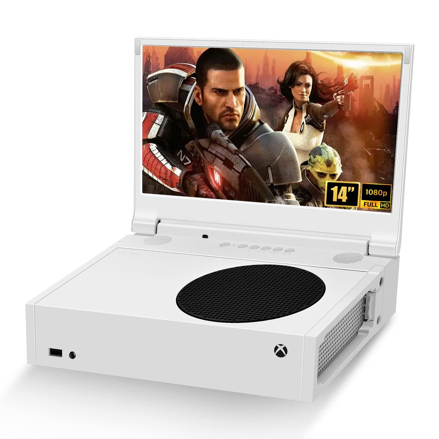 G Story 14 Portable Monitor For Xbox Series S, 1080P Portable Gaming Monitor Ips Screen For Xbox Series S(Not Included) With Two