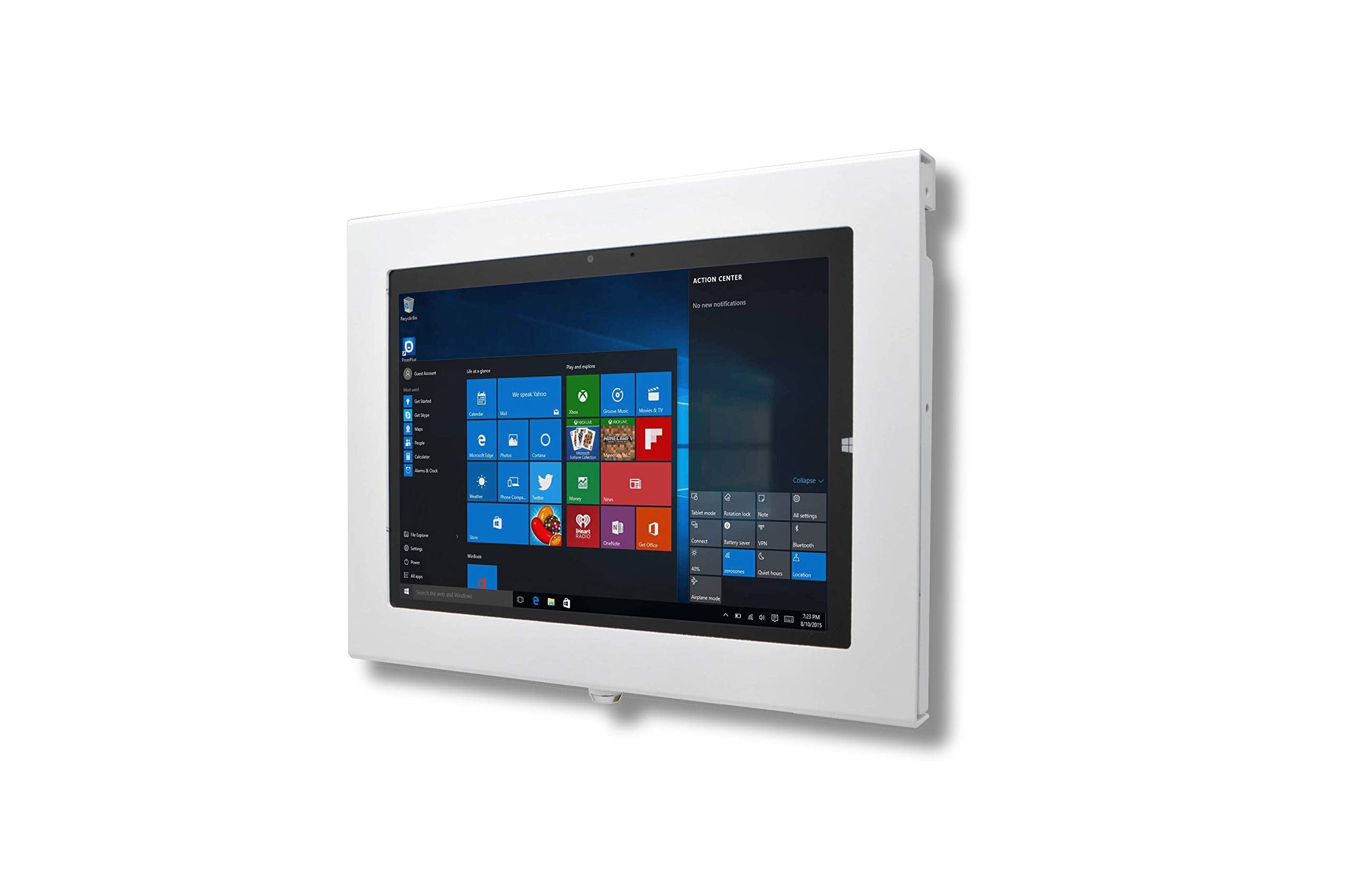 Tabcare Locking Anti Theft Metal Case For Samsung Galaxy Tab A8 10.5' Tablet For Kiosk, Pos, Store, Show Display, Time Clock (Tab A8 10.5, White)