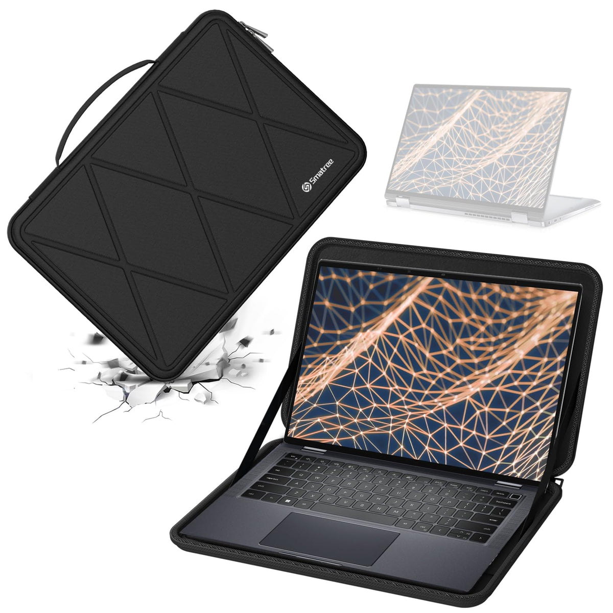 Smatree Hard EVA Protective Sleeve Case Compatible for 13.3 inch DELL Latitude 9330/7340 2-in-1 Laptop Notebook Bag (X8021)