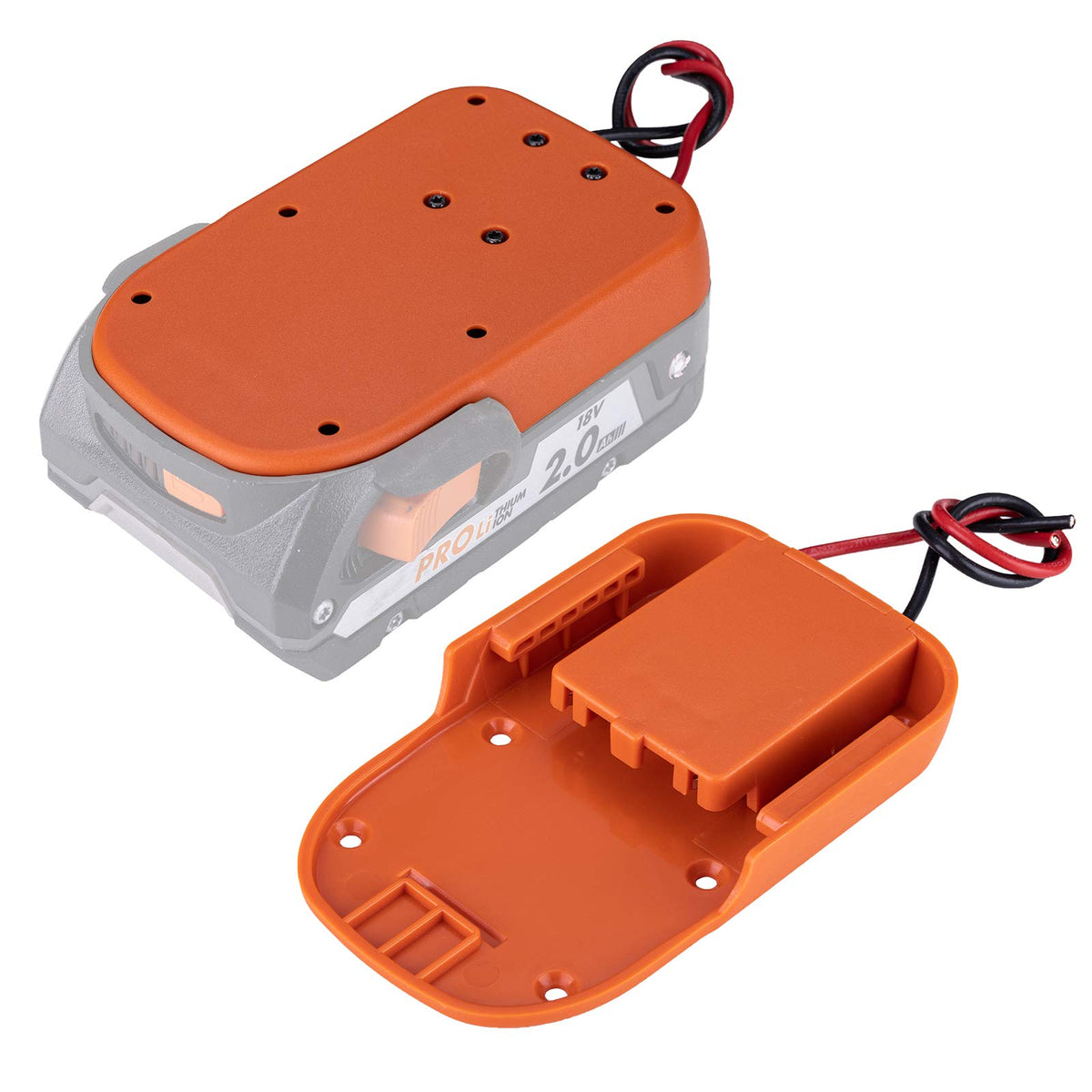 Power Wheels Adapter For Ridgid Aeg 18V Hyper Li Ion Battery Dock Power Connector Rigid 12 Gauge Robotics