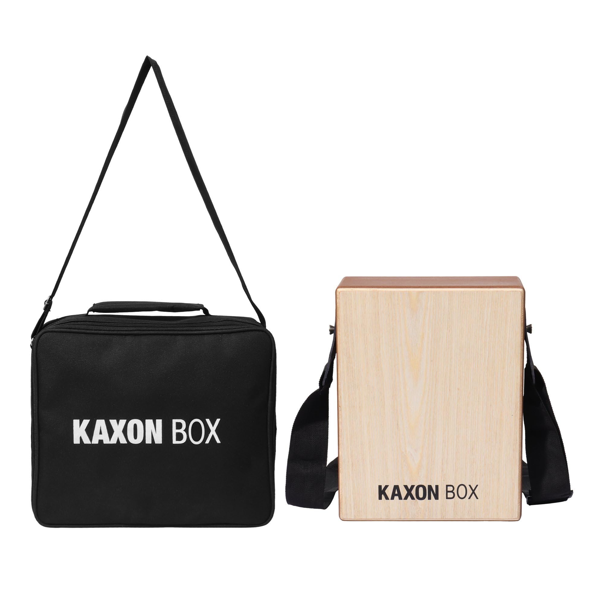 kaxon box DualSided : Compact, travelCajon, crafted Birch wood, with bag and strap .deeper bass sound