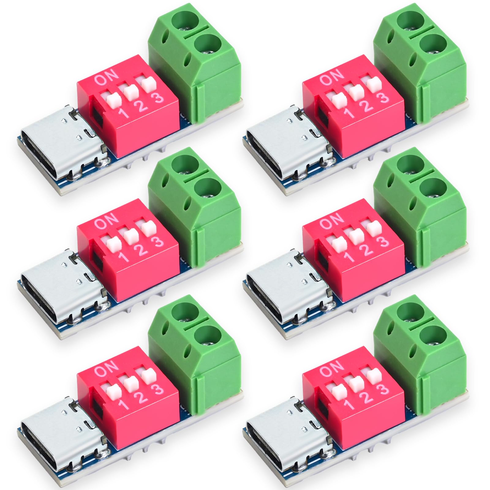 Seloky Usb C Pd Trigger Module, Pd/Qc Fast Charge Decoy Board, Usb Type C To 5V/9V/12V/20V High Speed Charging Power Delivery Bo