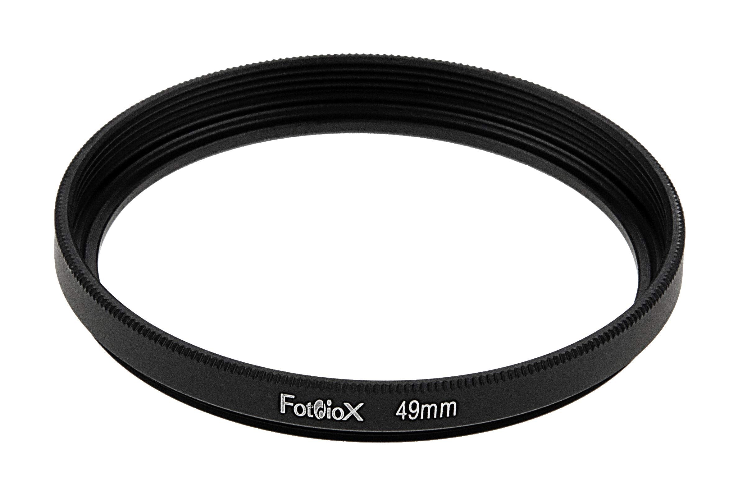 Fotodiox Metal Spacing Ring, Anodized Black 49-49mm