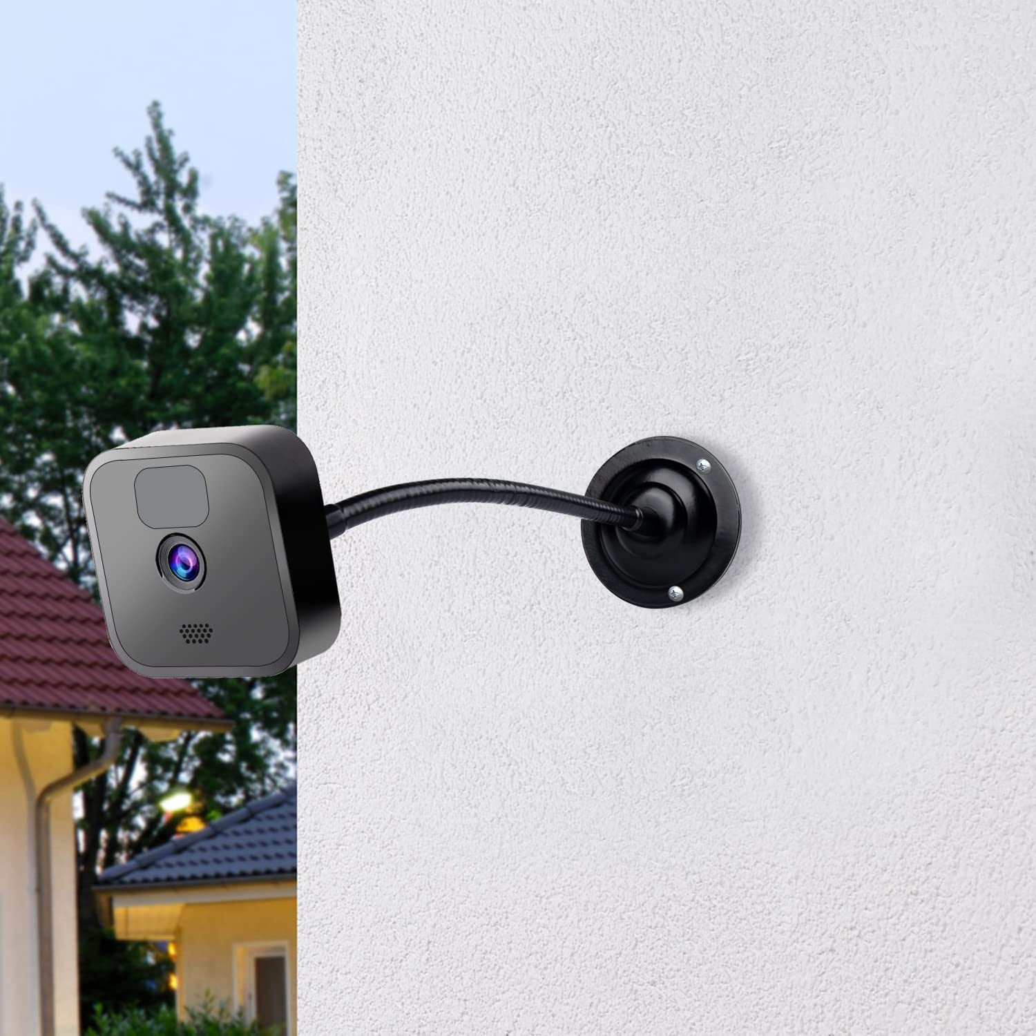 Mippko 2 Pack Camera Flexible Wall Mount Holder For Blink Outdoor 4 (4Th Gen)/(3Rd Gen) Xt3,Blink Xt&Xt2/Blink Mini/All New Blink Outdoor,Adjustment Flexible 8 Inch Long Gooseneck Arm With Metal Base