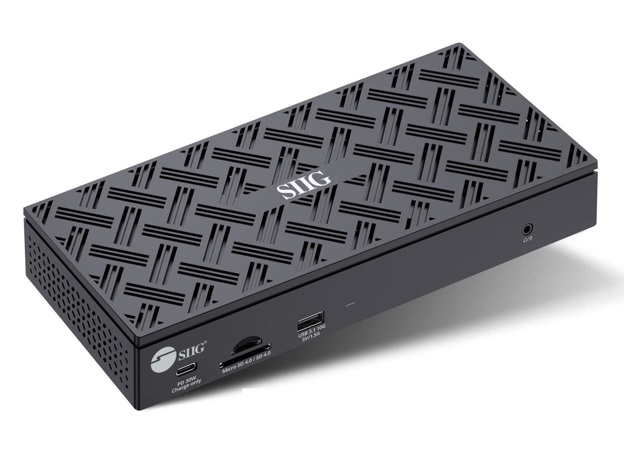 Siig Universal Usb C Dock 4K 60Hz Quad Monitor Displayport And Hdmi With Laptop Charging Thunderbolt 3 Compatible Ethernet 100W