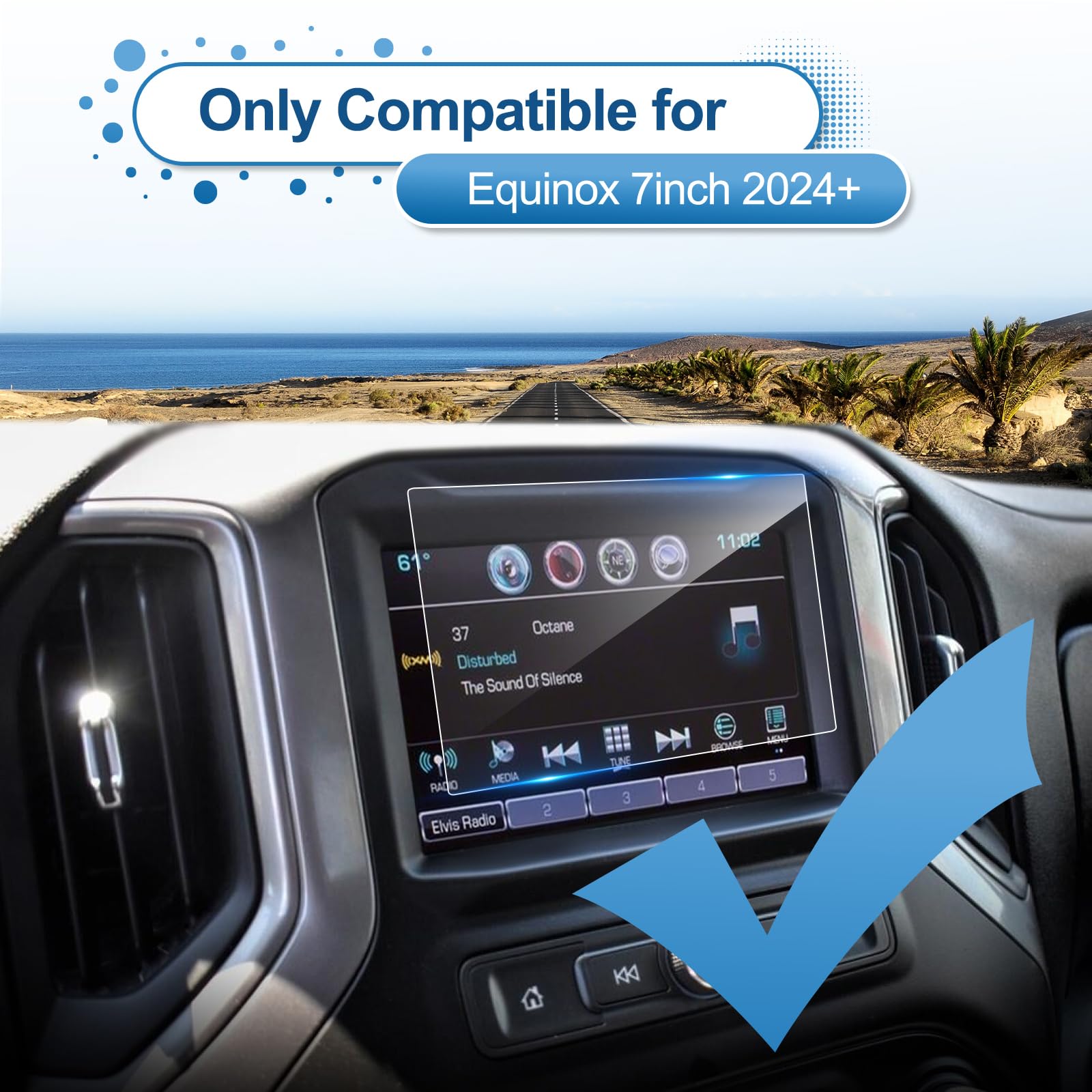 Coleya 2024 Equinox Screen Protector For Chevrolet Equinox (Ls/Lt/Rs) 7 Inch Touch Screen, 2024 Chevy Equinox Accessories 2024 E
