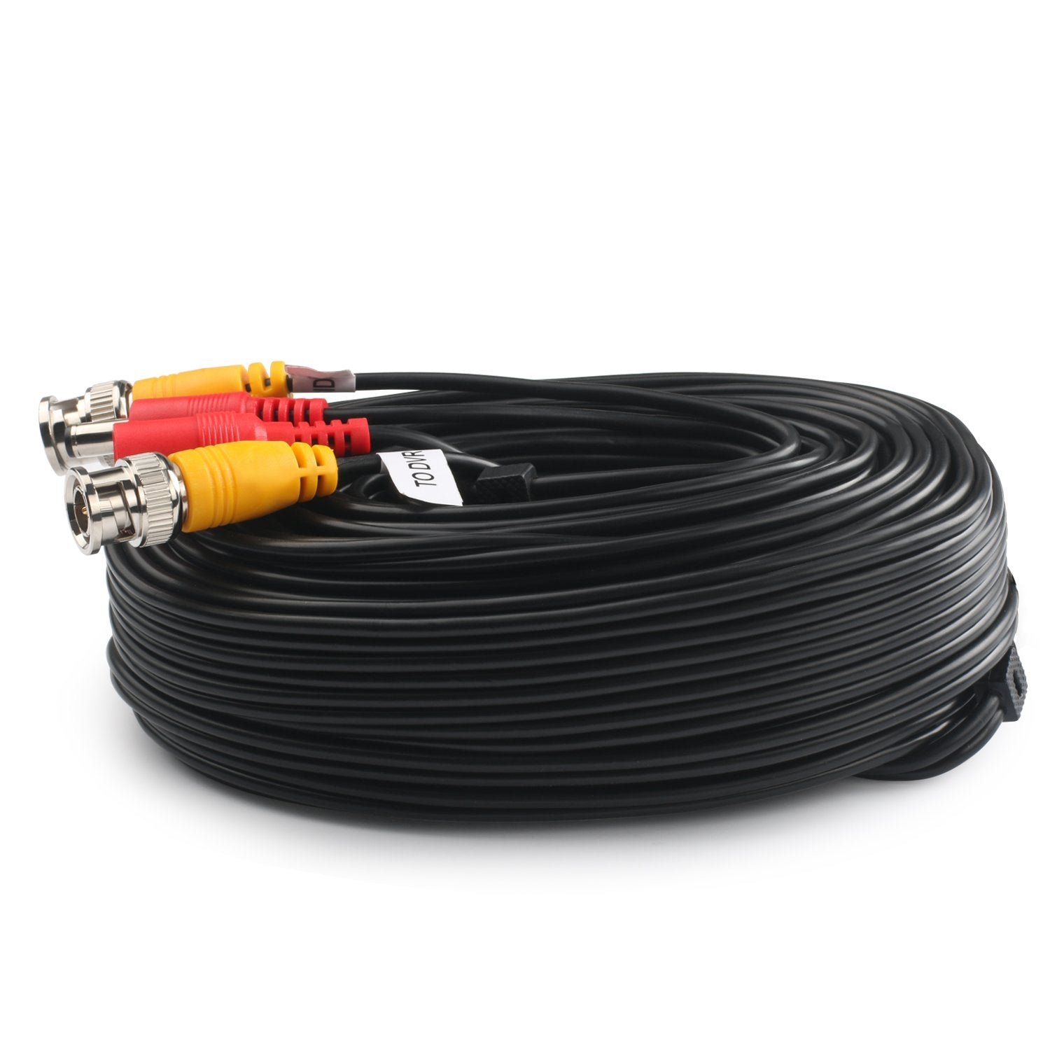 Postta Bnc Video Power Cable (2 Pack 25 Feet) Video Security Camera Cable Wire With Four Connectors For Cctv Dvr Surveillance Sy